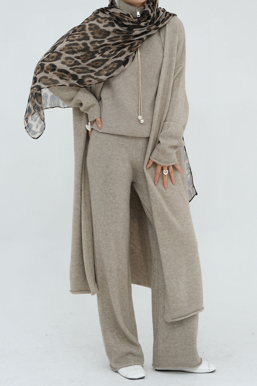 Calida Thick-Knit Modest Set 009 – Oatmeal