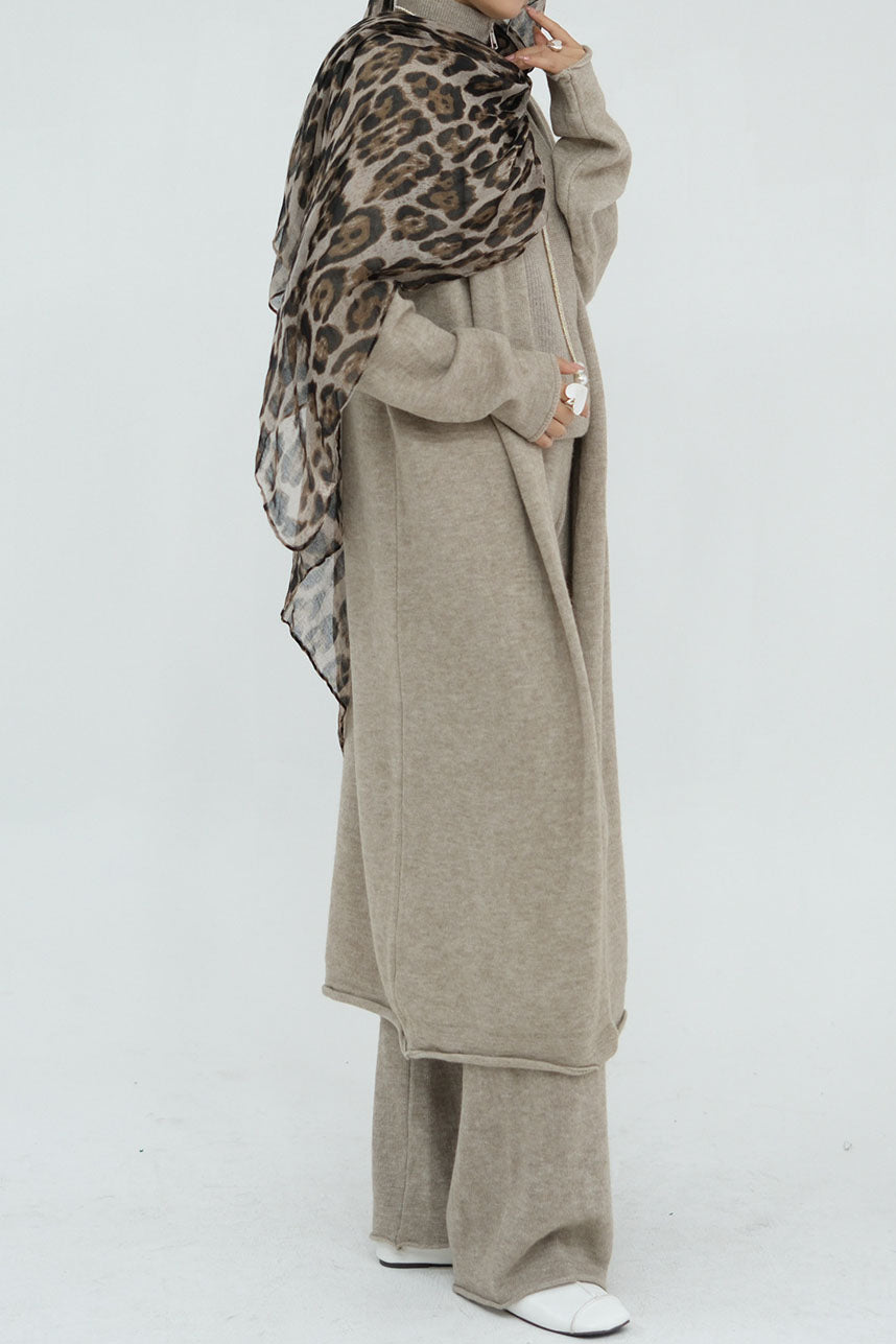 Calida Thick-Knit Modest Set 009 – Oatmeal