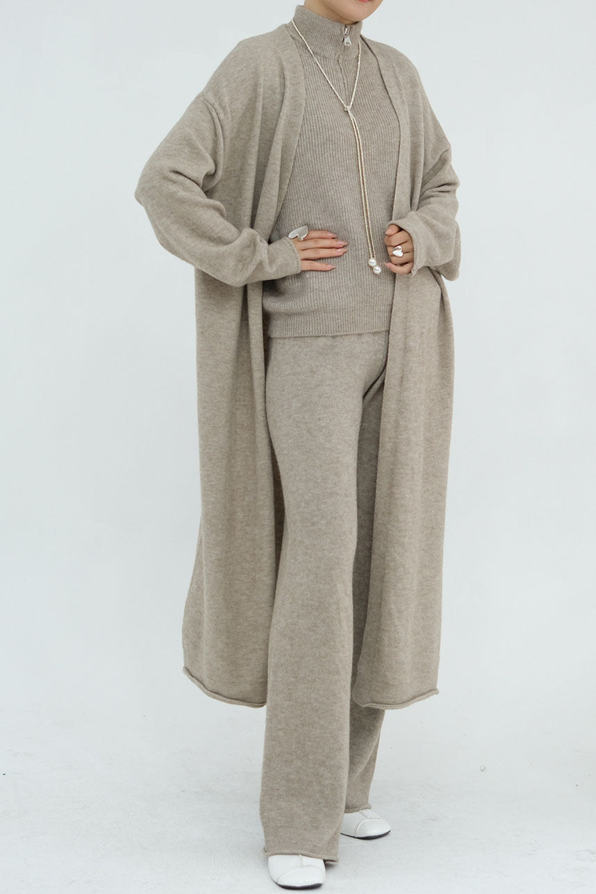 Calida Thick-Knit Modest Set 009 – Oatmeal