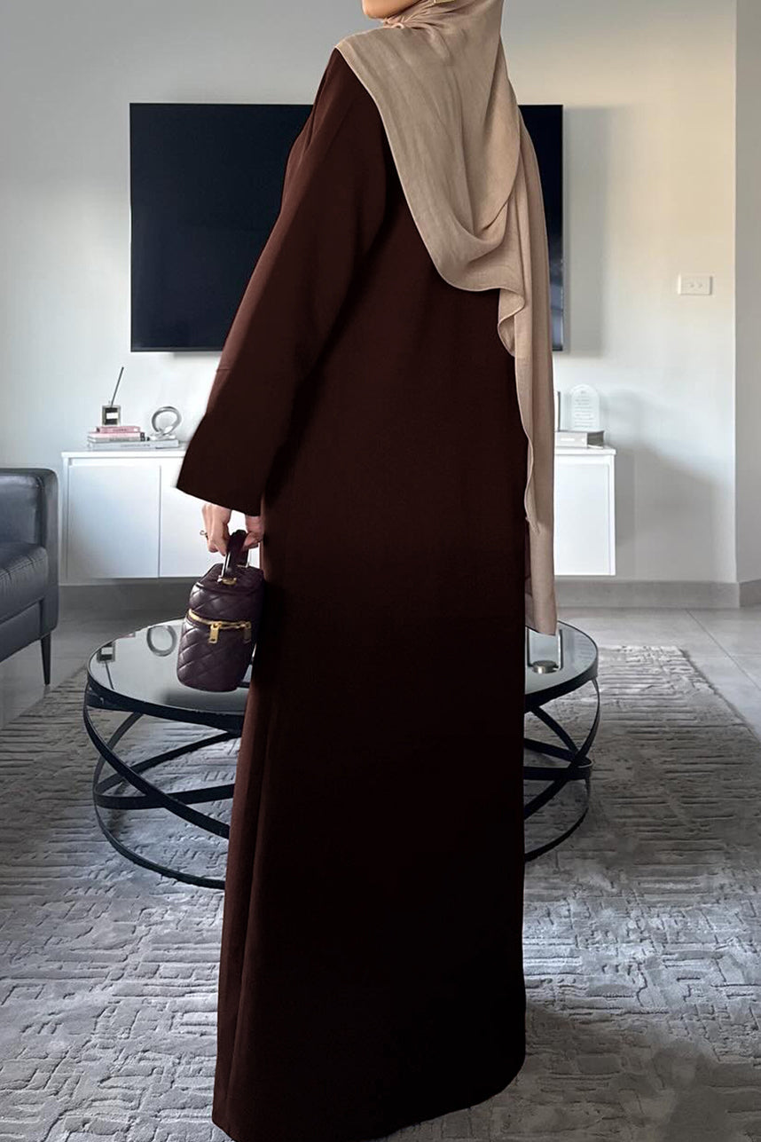 Coralie Twill-Blend Elegant Ensemble 1072 – Brick Red