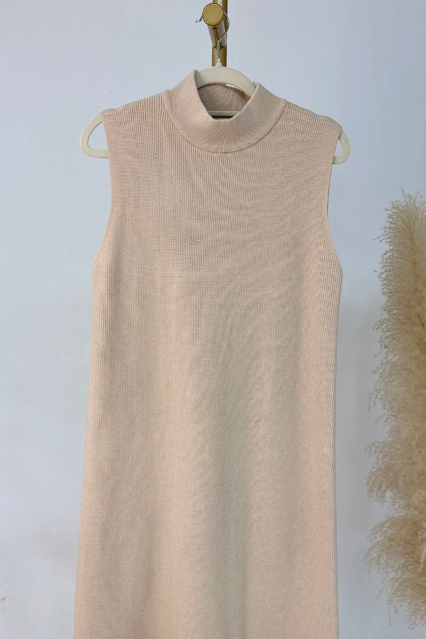 Knitveil Cardigan & Sleeveless Dress Set 906➕907 – Oatmeal