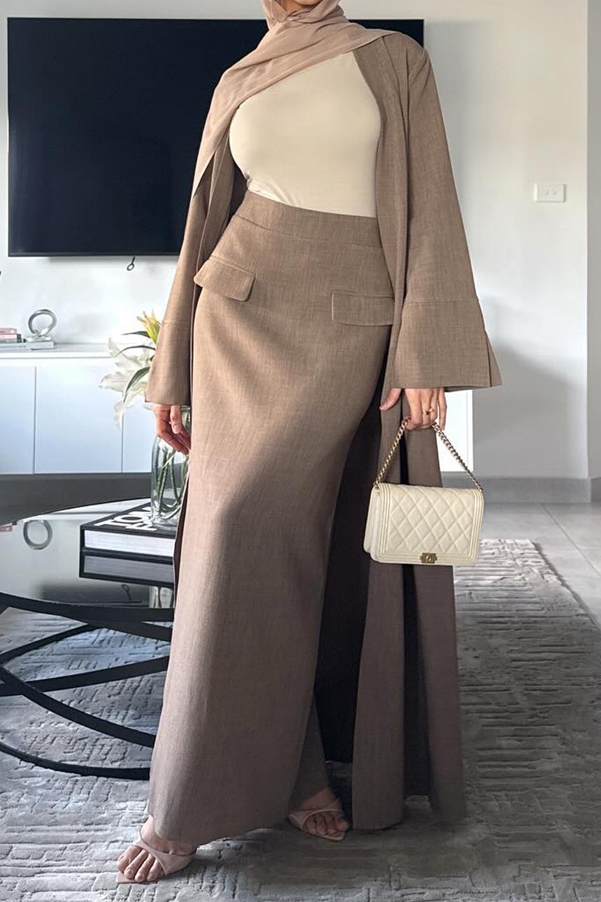 Coralie Twill-Blend Elegant Ensemble 1072 – Taupe