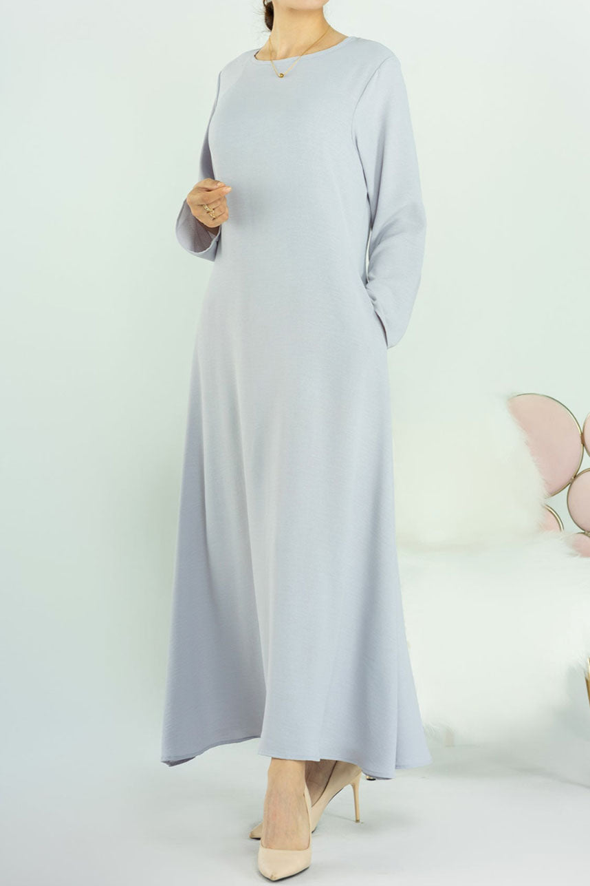 Amaya Inner Maxi dress 593 - Light Gray