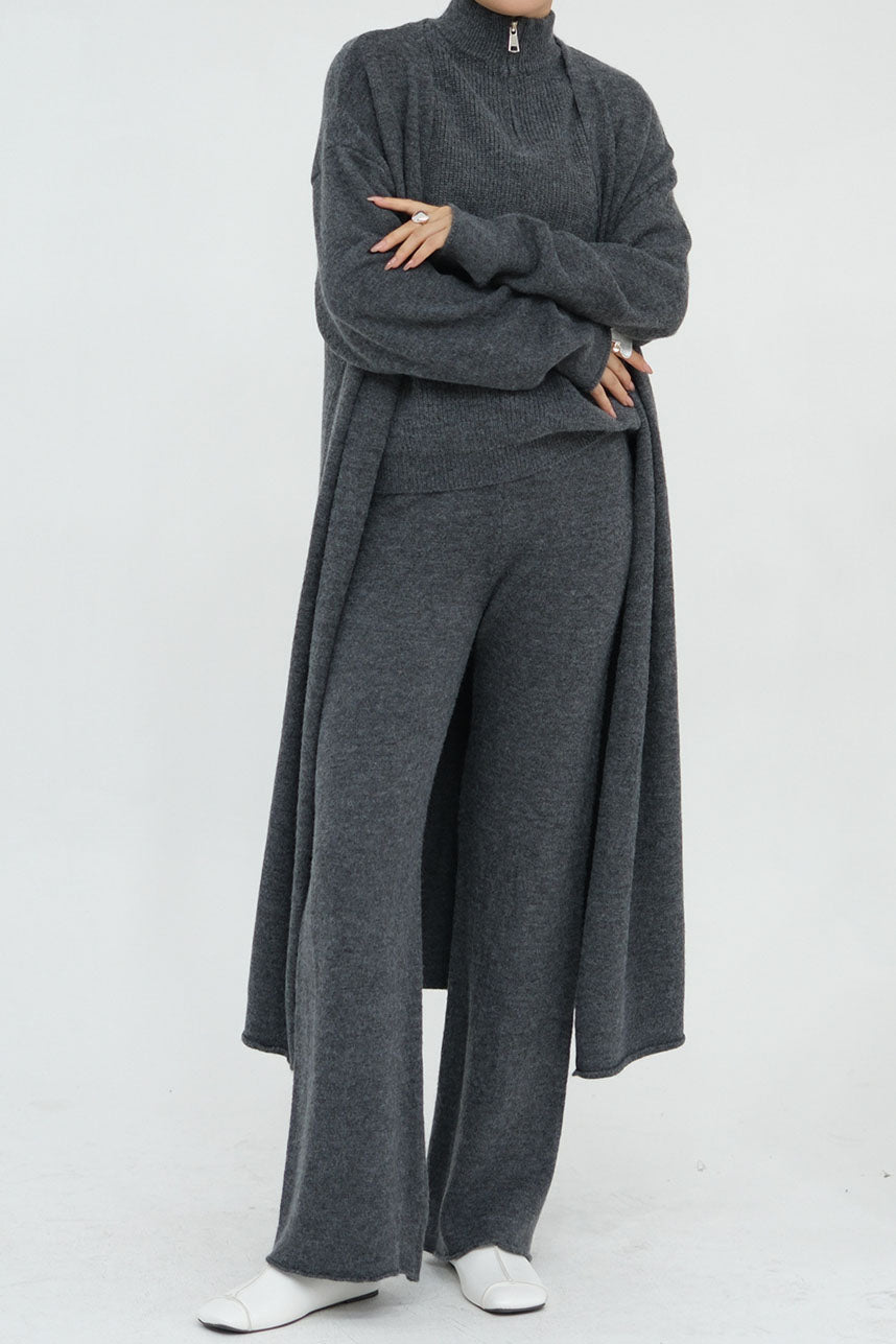 Calida Thick-Knit Modest Set 009 – Dark Gray