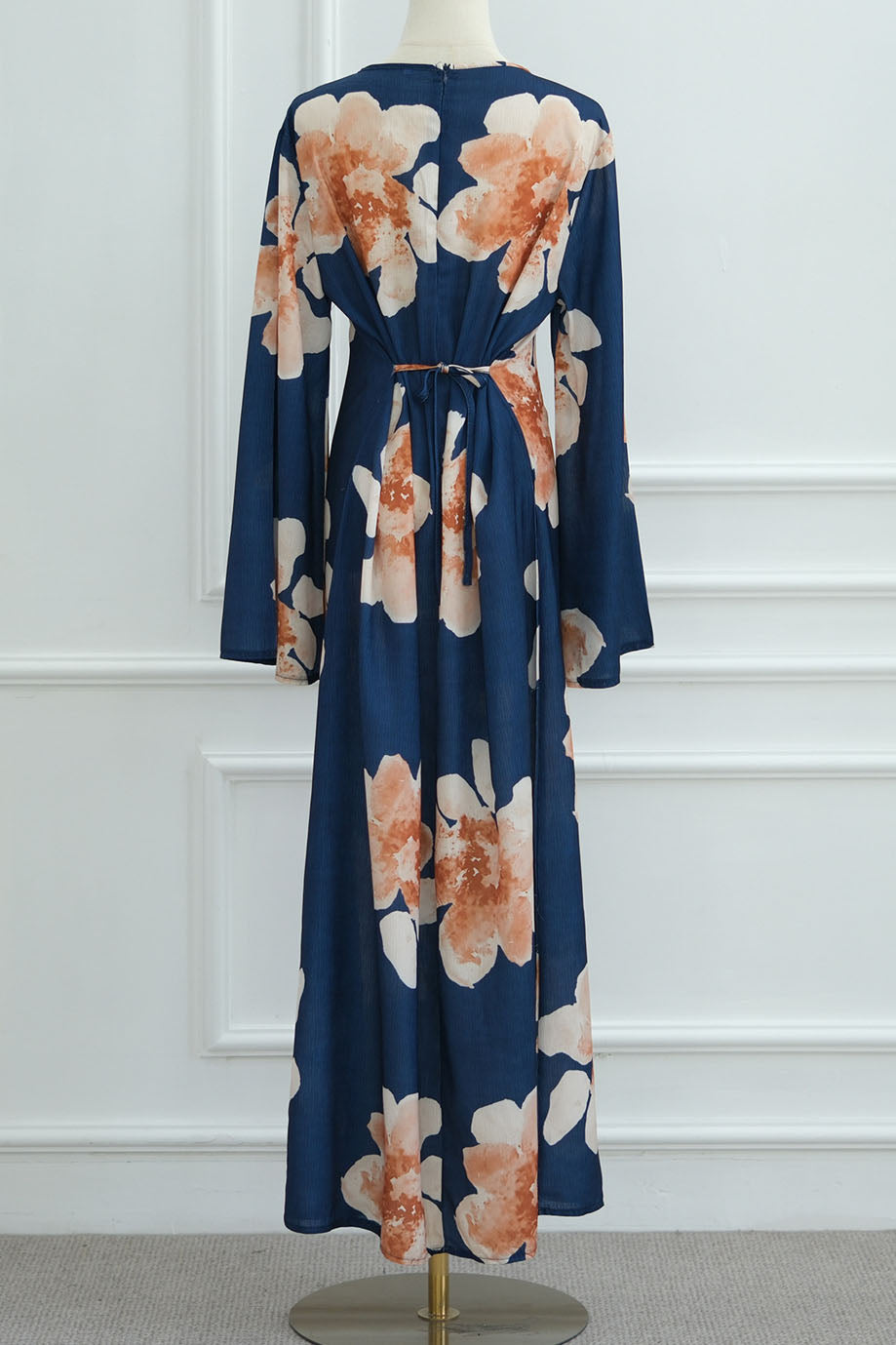 Floria Blossom Maxi Dress Abaya 1063 – Navy