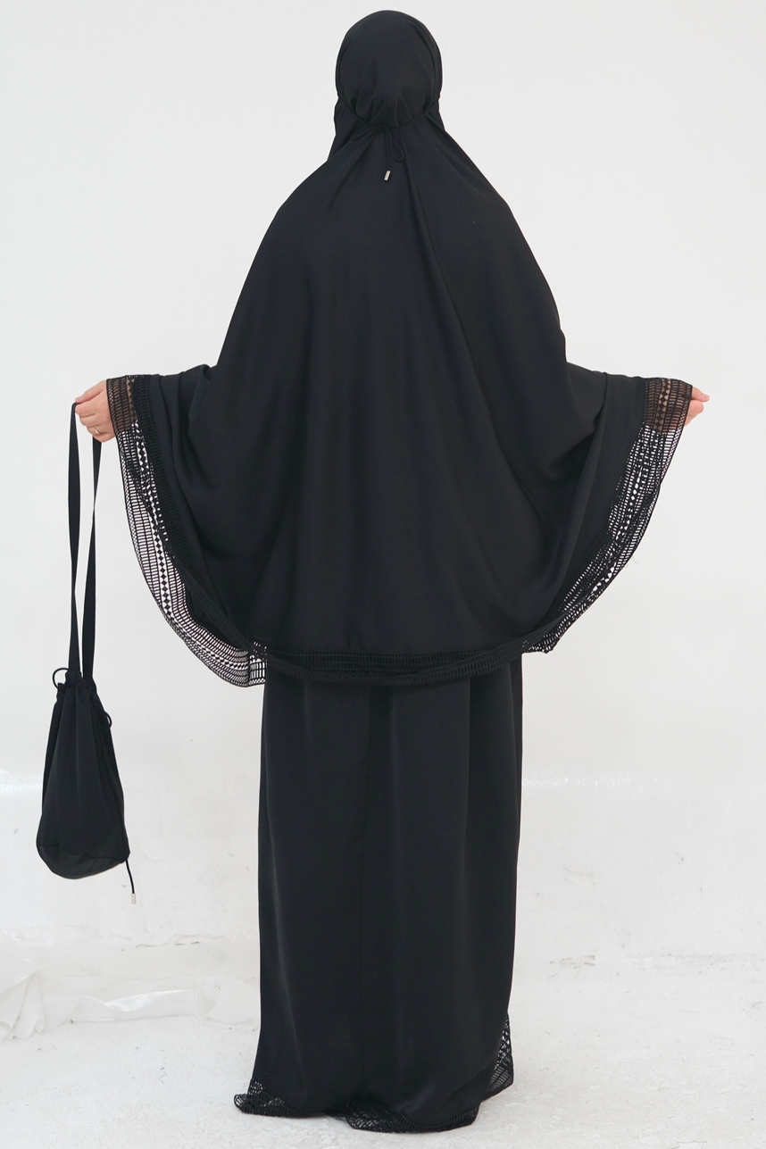 Azura Breathable Fabric Modest Prayer Set 956 – Black