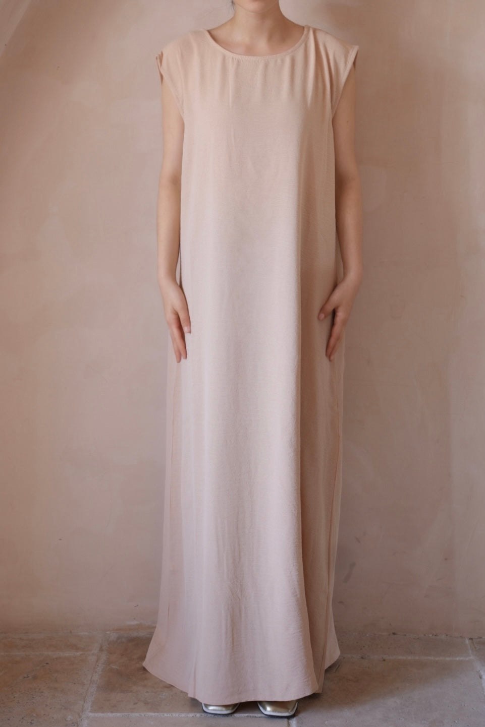 Najah Inner Maxi Dress 480-1 - Beige