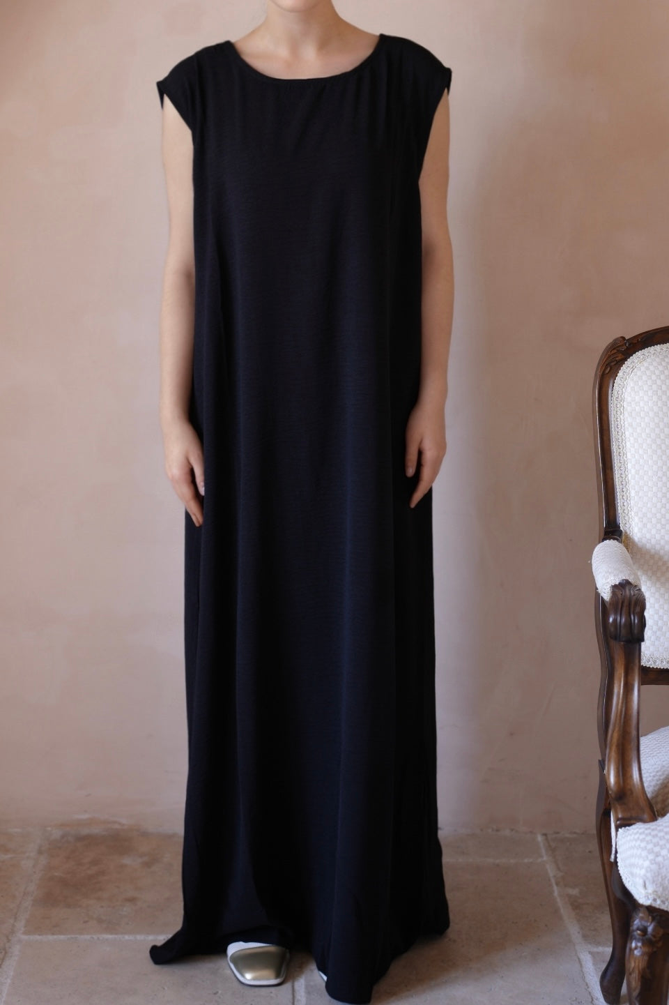 Najah Inner Maxi Dress 480-1 - Black