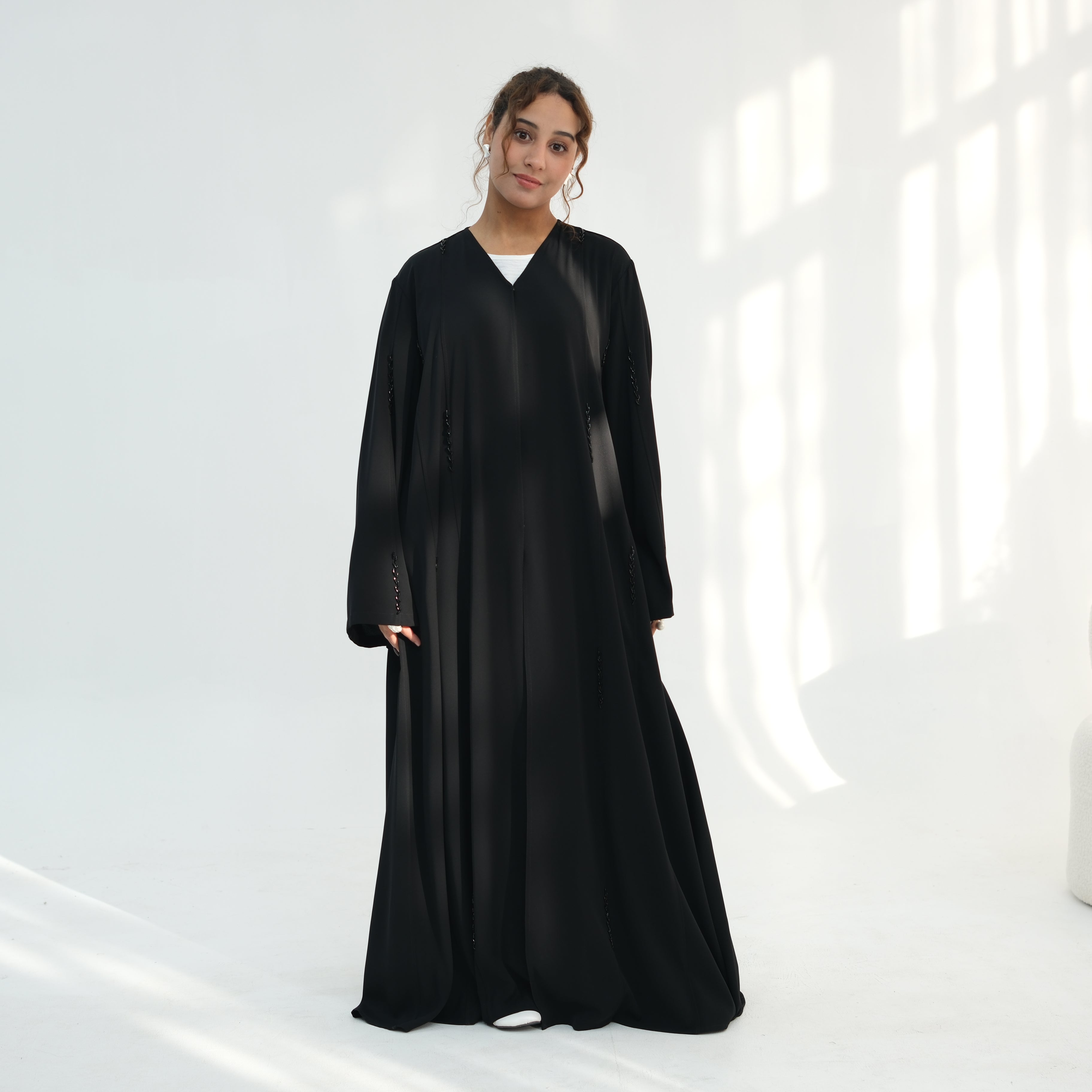 Loriya Large Size Long-Sleeve Handmade Beaded Cardigan LR1106 - Meliza