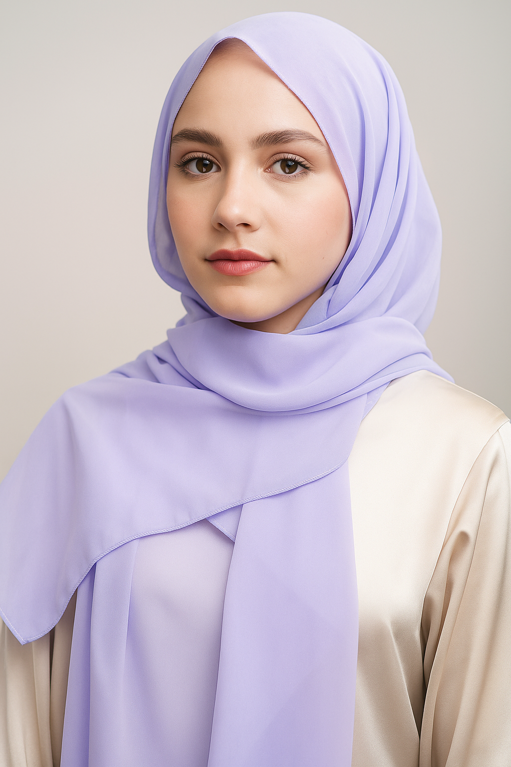 Plain Chiffon Hijab - Purple
