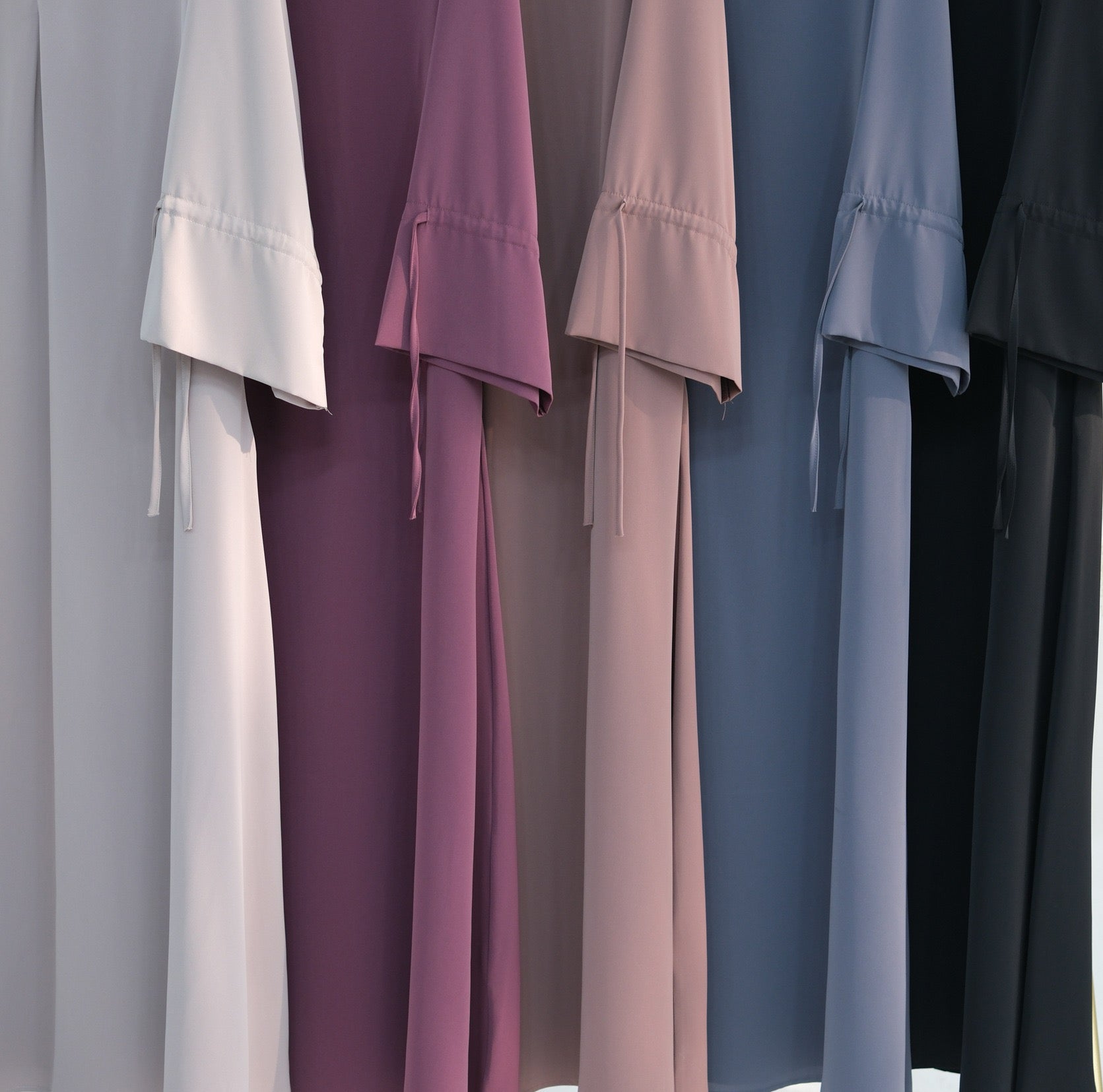 Jenin Essential Tie Cuff Abaya 938 - Khaki