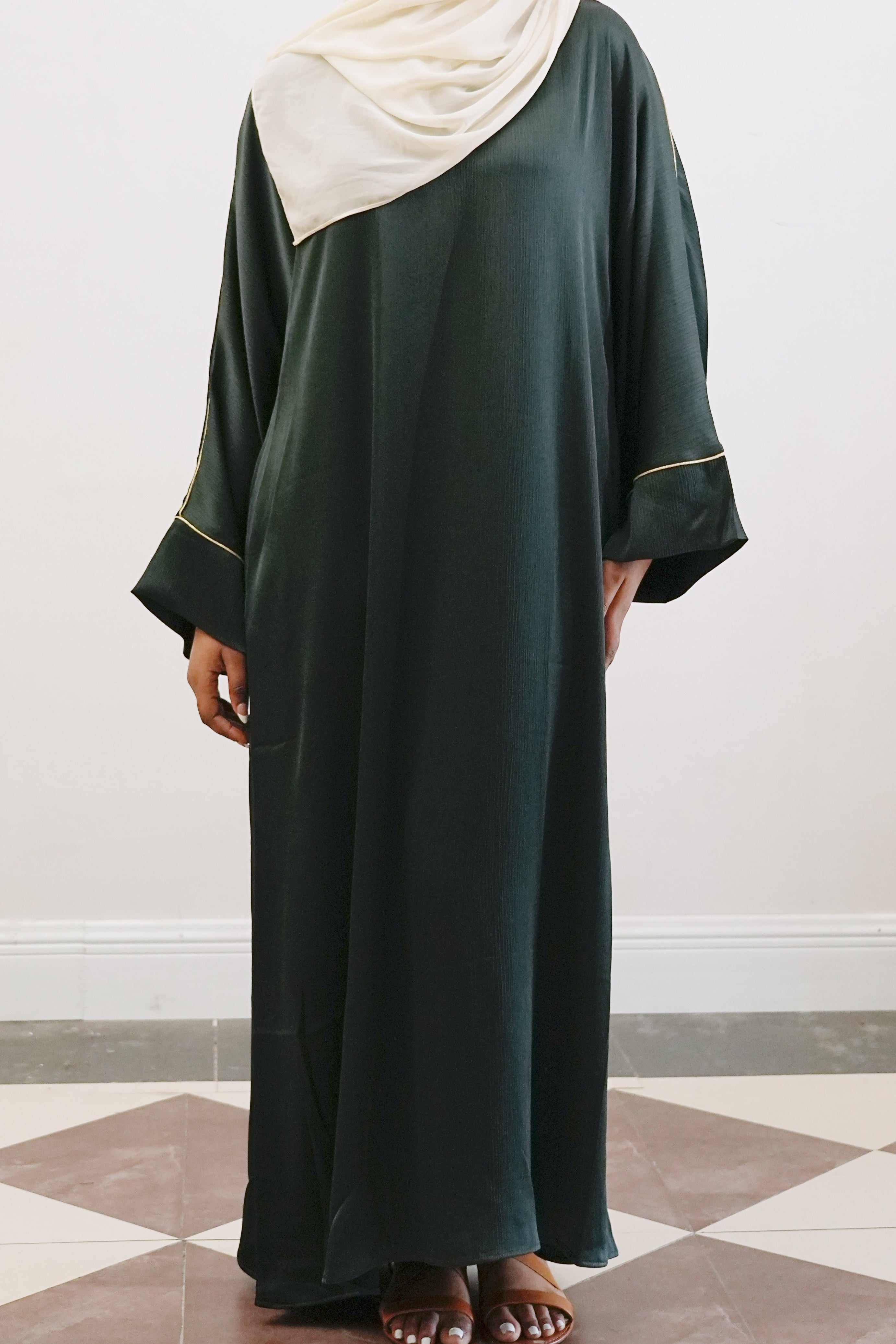 inaya maxi dress Inaya Satin Maxi Dress - Hunter