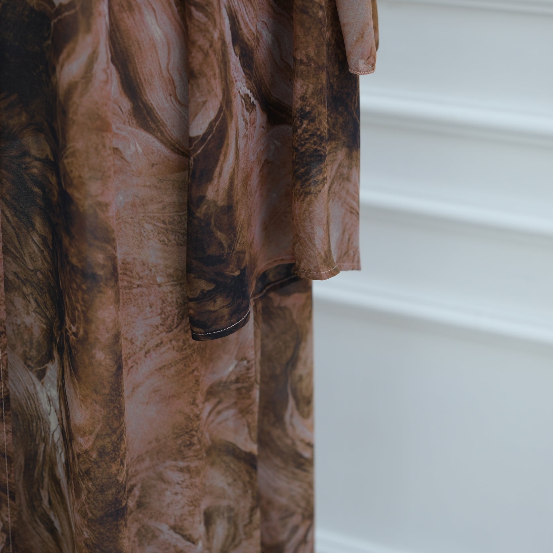 Loriya floral print cardigan + scarf, two pieces, LR1030