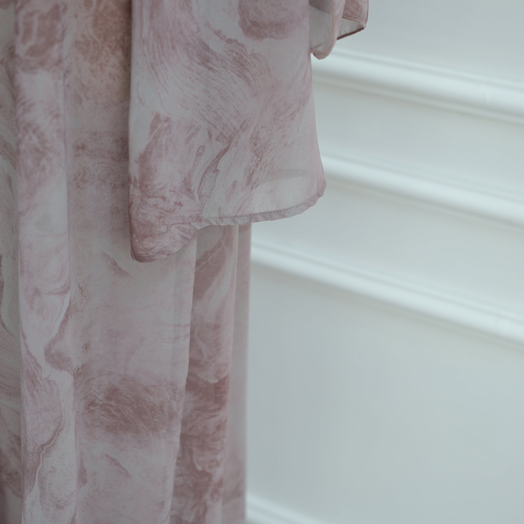 Loriya floral print cardigan + scarf, two pieces, LR1030