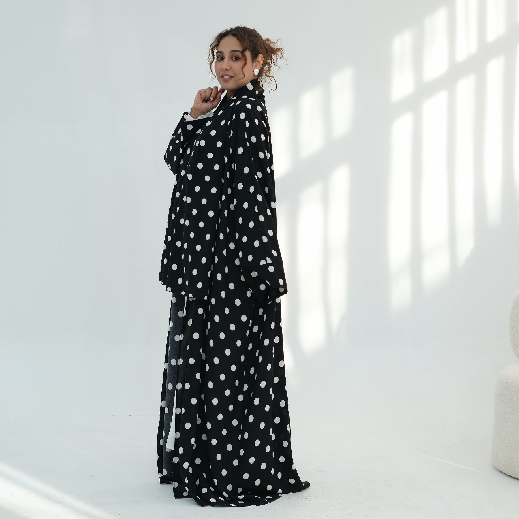 Loriya gorgeous wave cardigan + scarf two-piece set LR1119