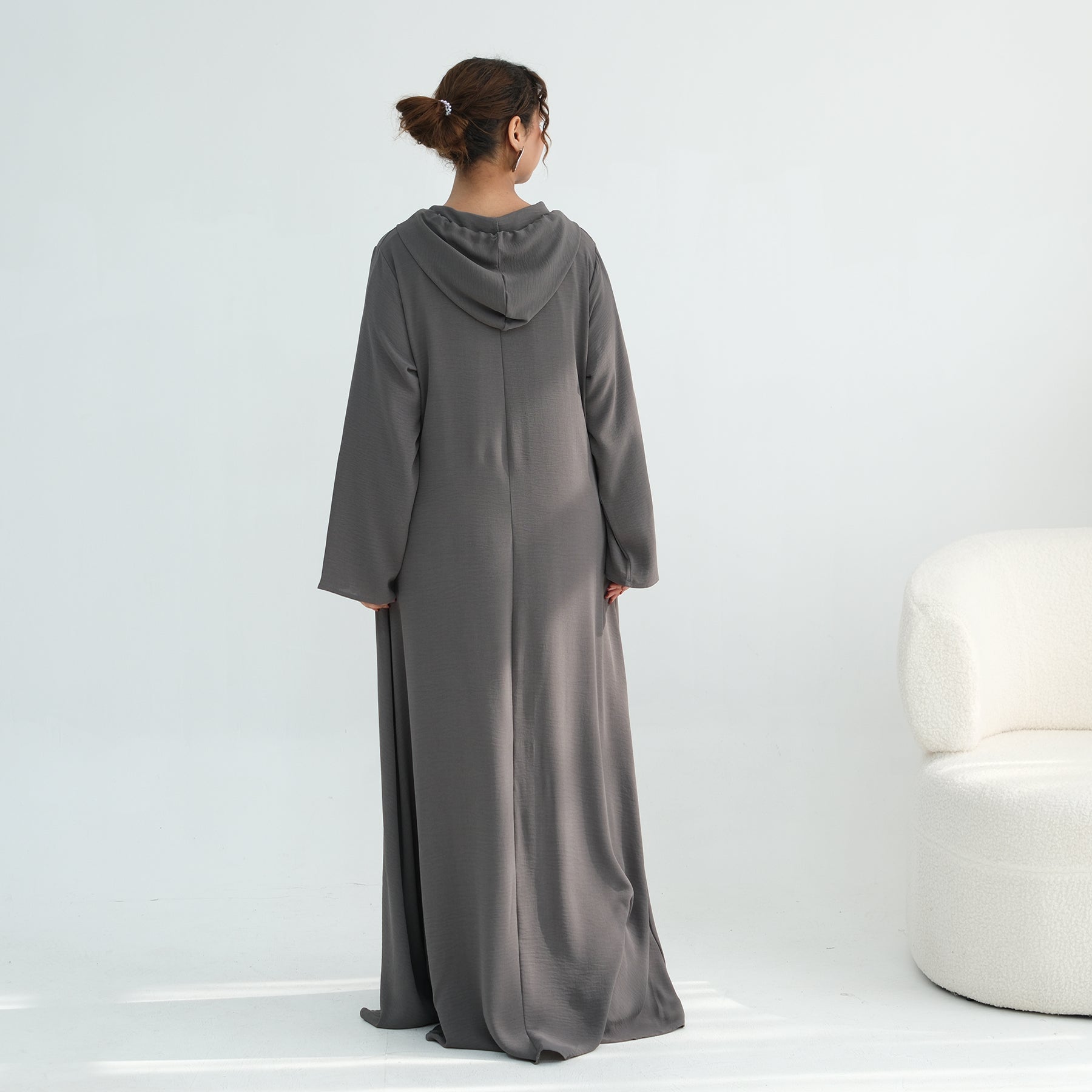 Loriya casual loose large-size hooded dress LR1159