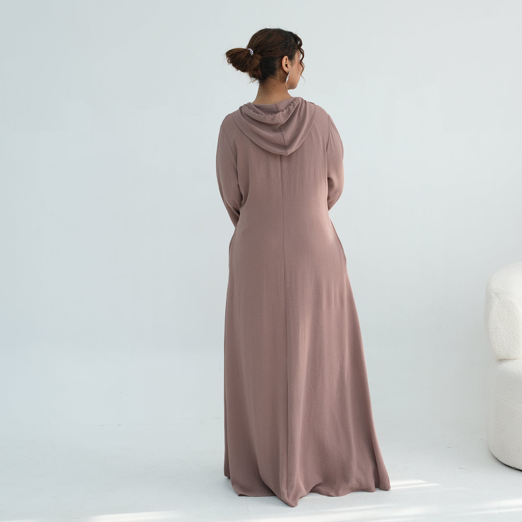 Loriya casual loose large-size hooded dress LR1159
