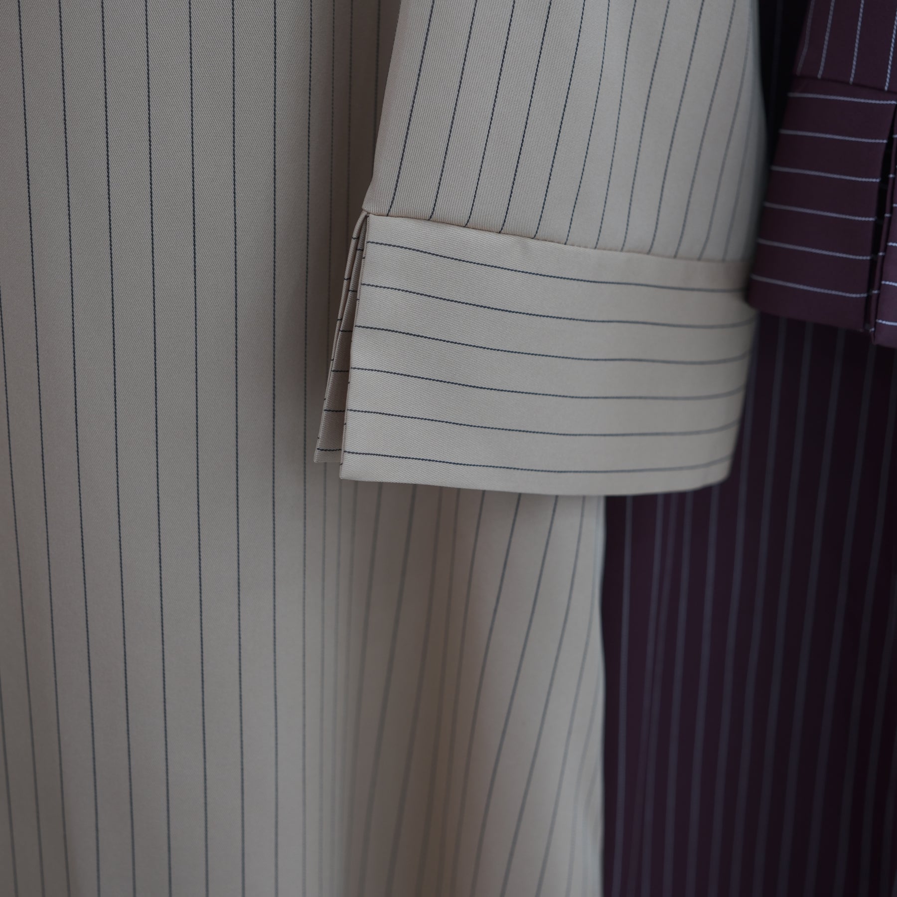 Loriya V-neck Large Size Dress Striped Dress LR1166
