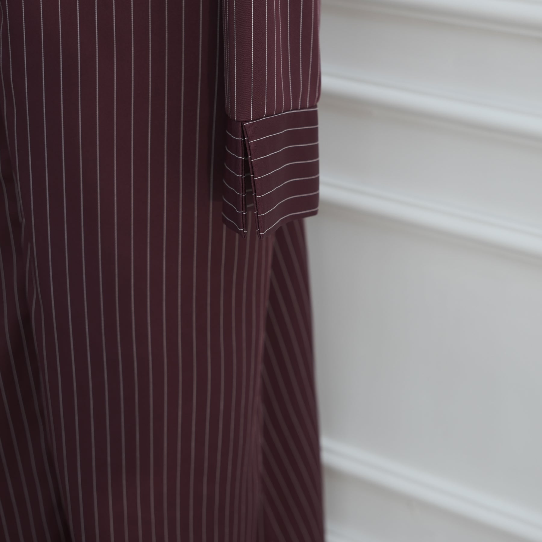 Loriya V-neck Large Size Dress Striped Dress LR1166