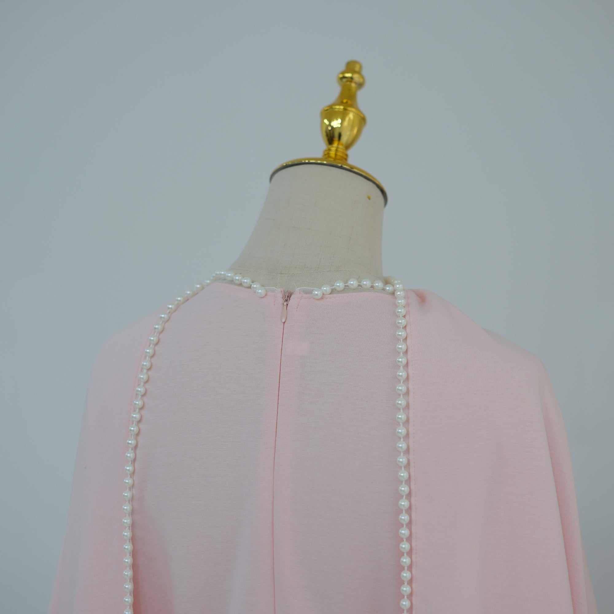 Loriya beaded shawl + long-sleeved dress LR1167