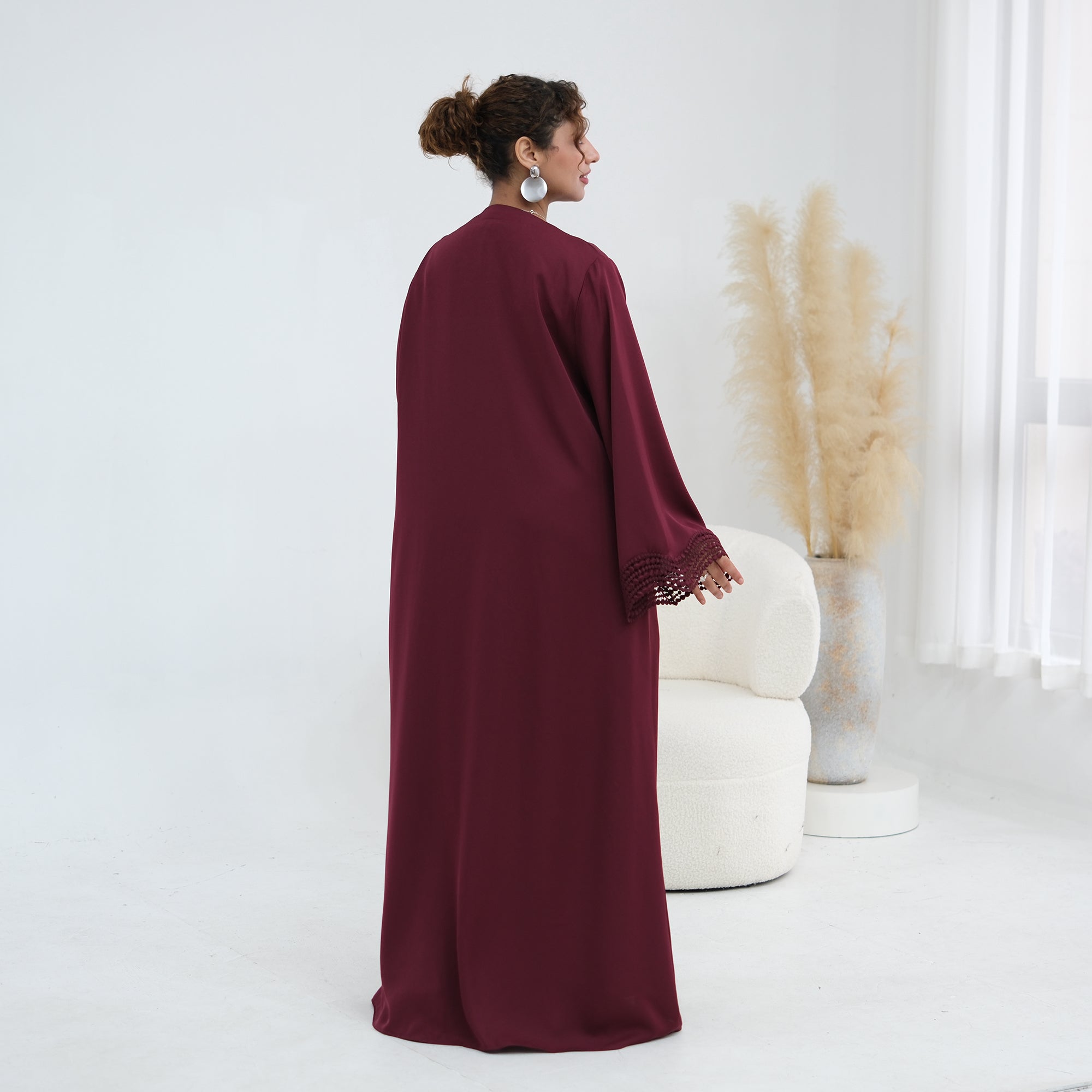 Long-sleeved cardigan + matching dress two-piece set LR1183