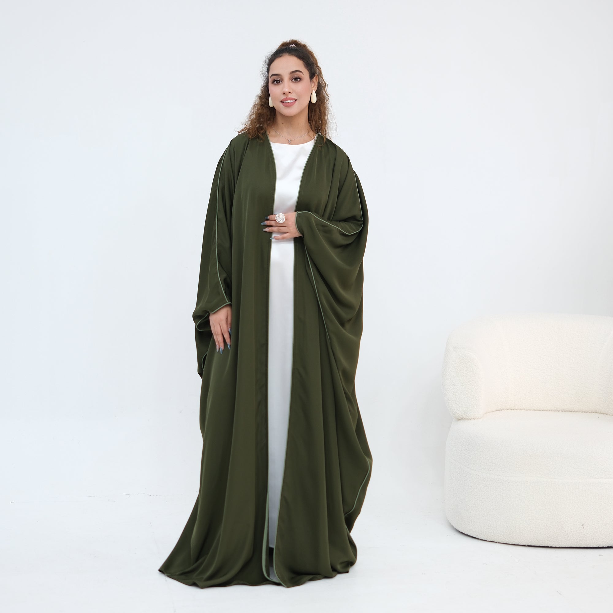 Wide-cut cardigan, long robe, cross-border wholesale, LR1193