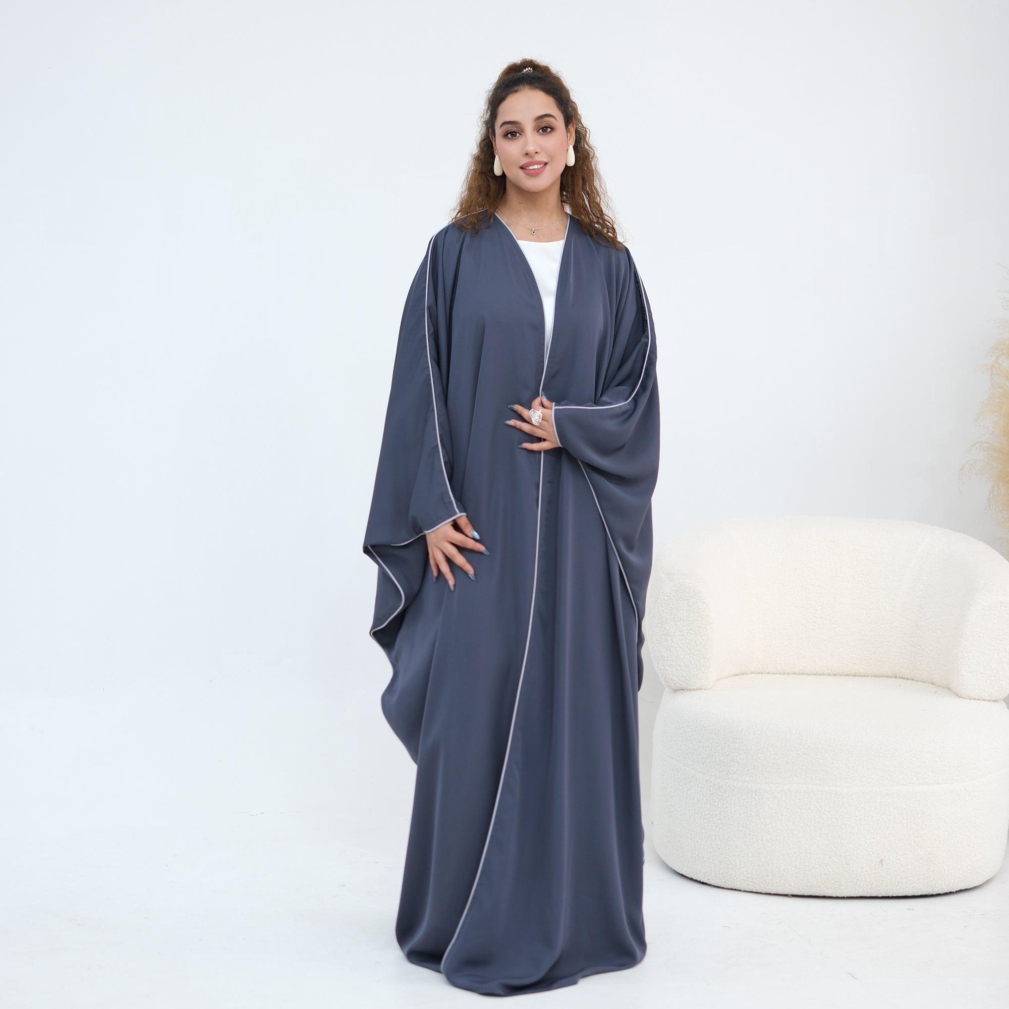 Wide-cut cardigan, long robe, cross-border wholesale, LR1193