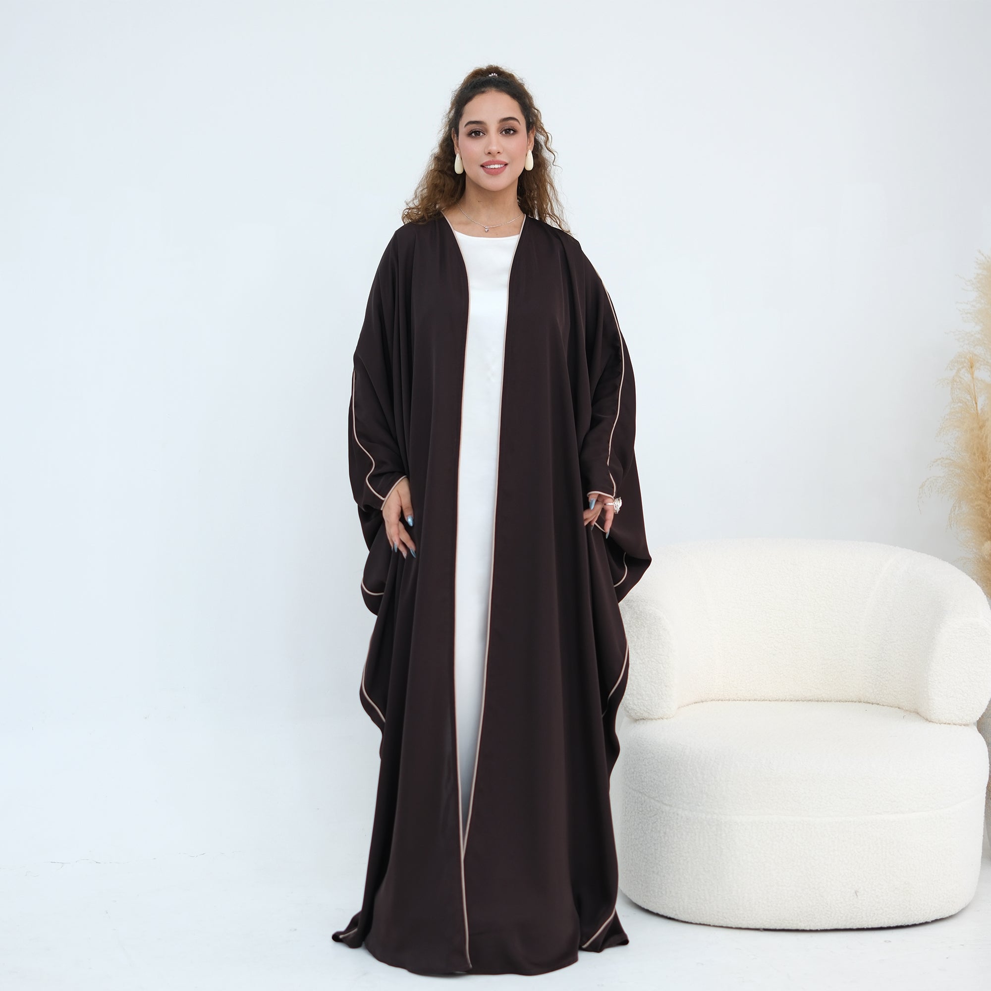Wide-cut cardigan, long robe, cross-border wholesale, LR1193
