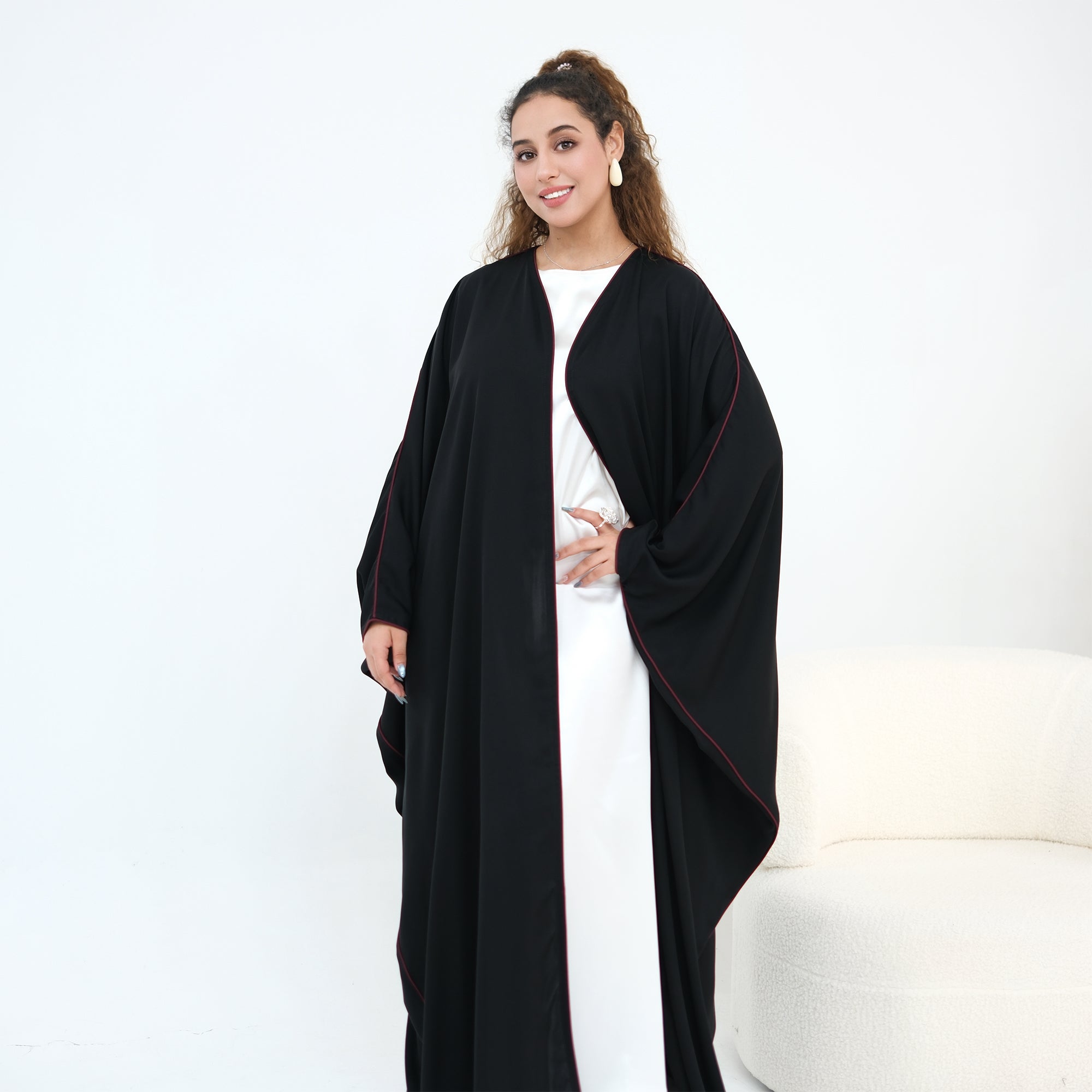 Wide-cut cardigan, long robe, cross-border wholesale, LR1193