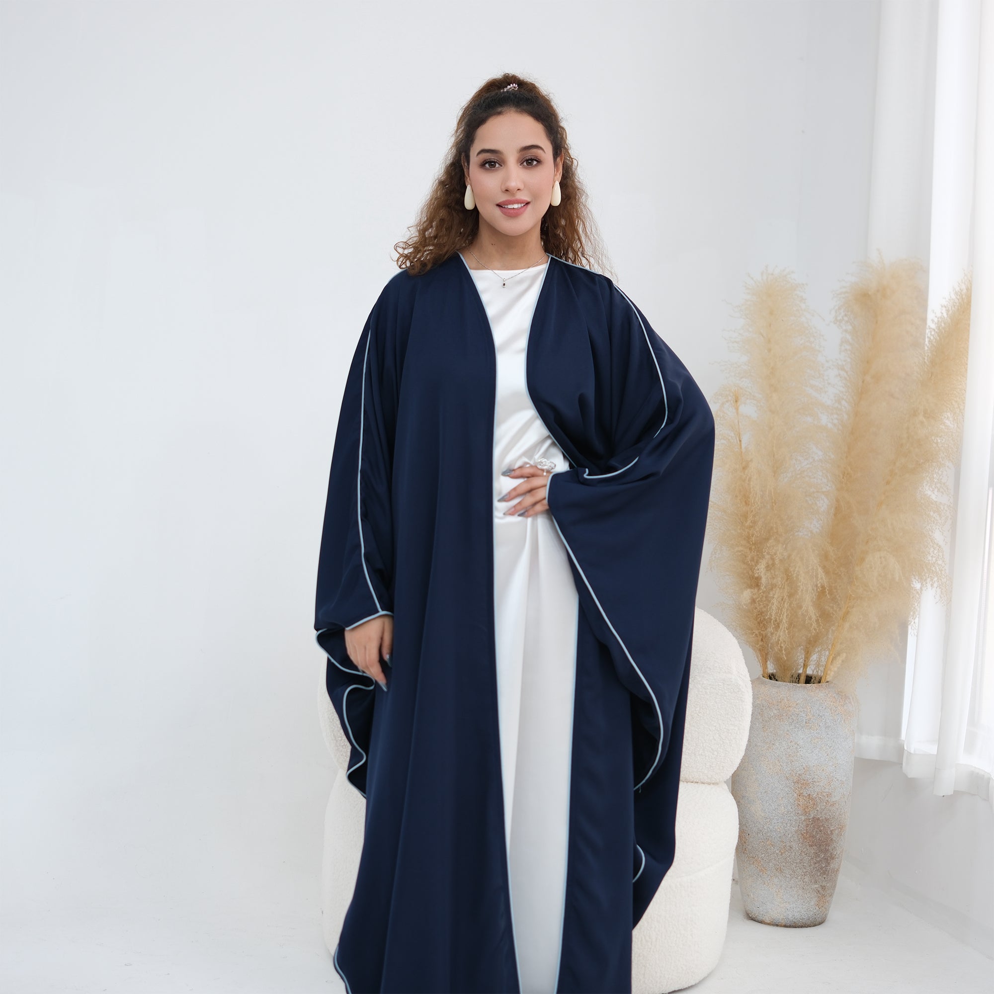 Wide-cut cardigan, long robe, cross-border wholesale, LR1193