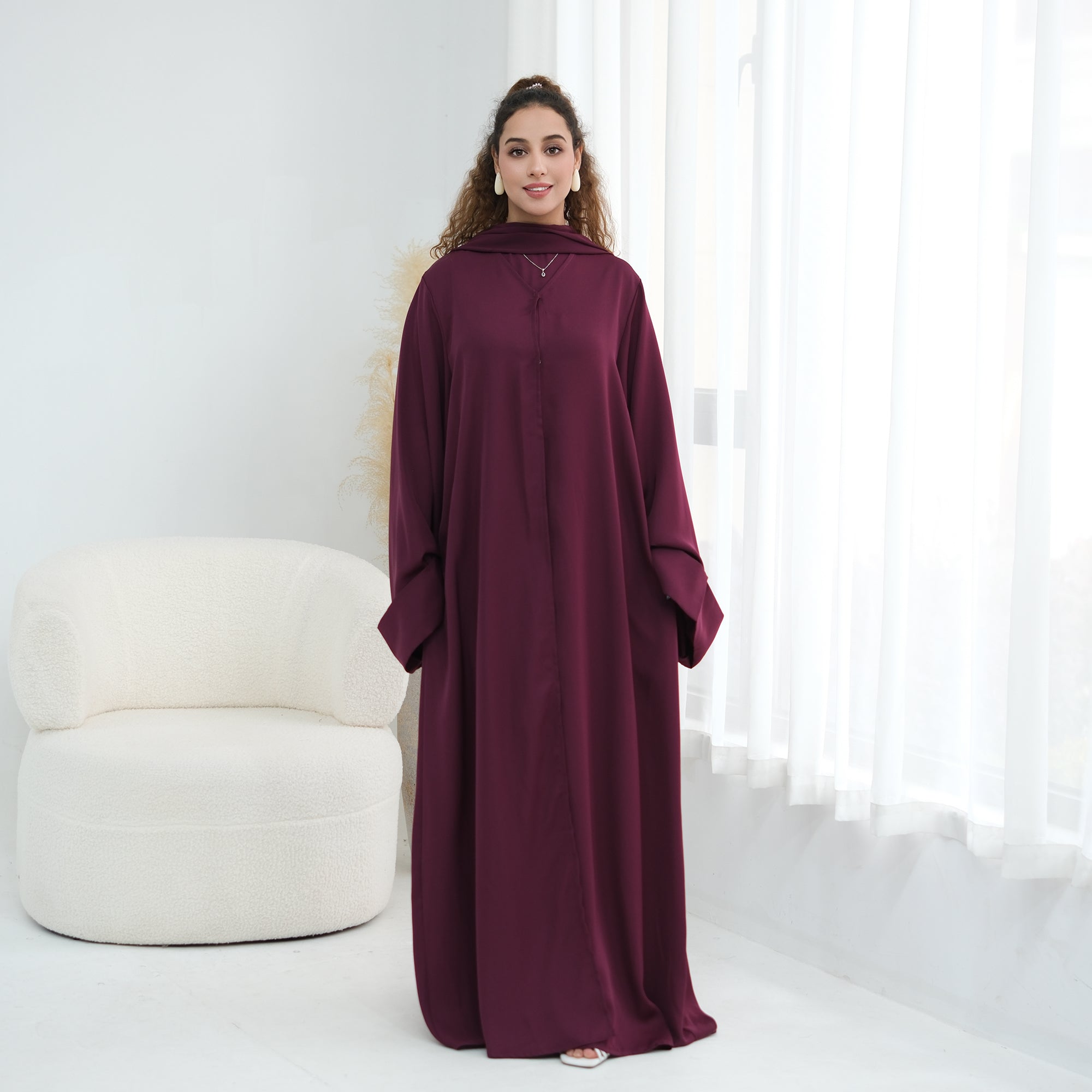Long sleeved solid color plus size cardigan 1281+sleeveless inner layer 1266
