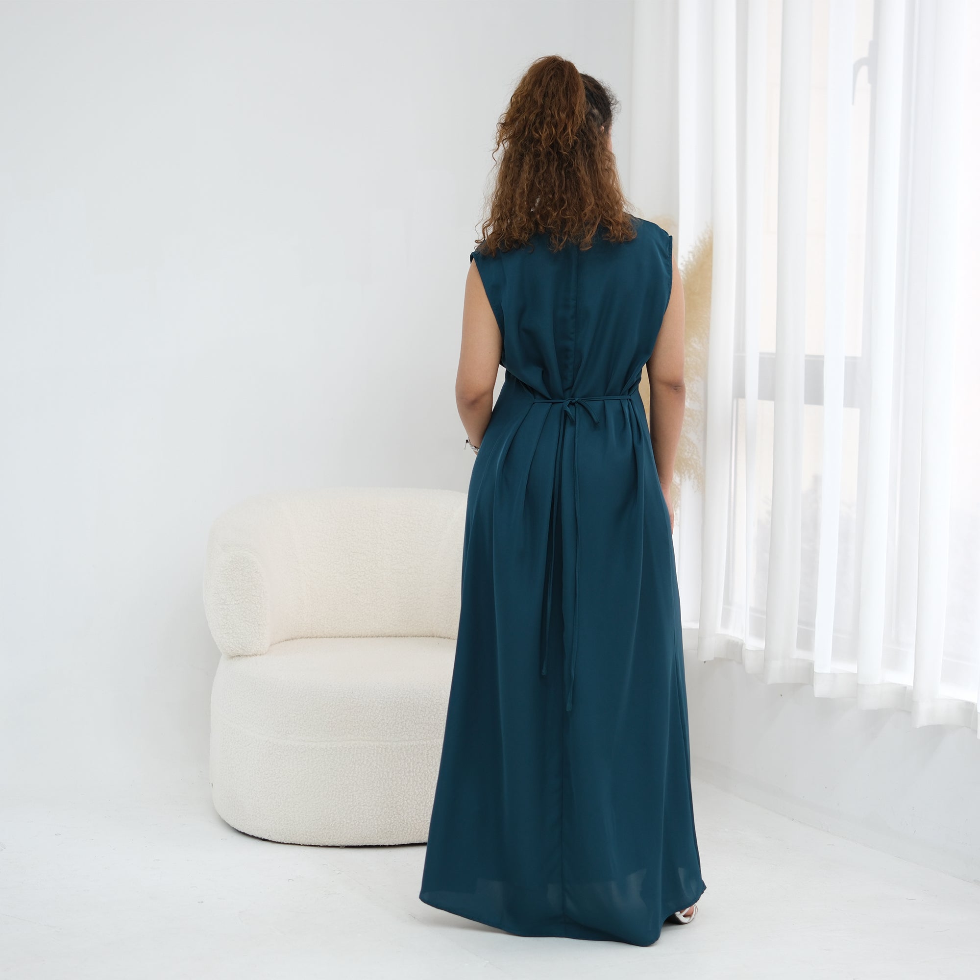Long sleeved solid color plus size cardigan 1281+sleeveless inner layer 1266