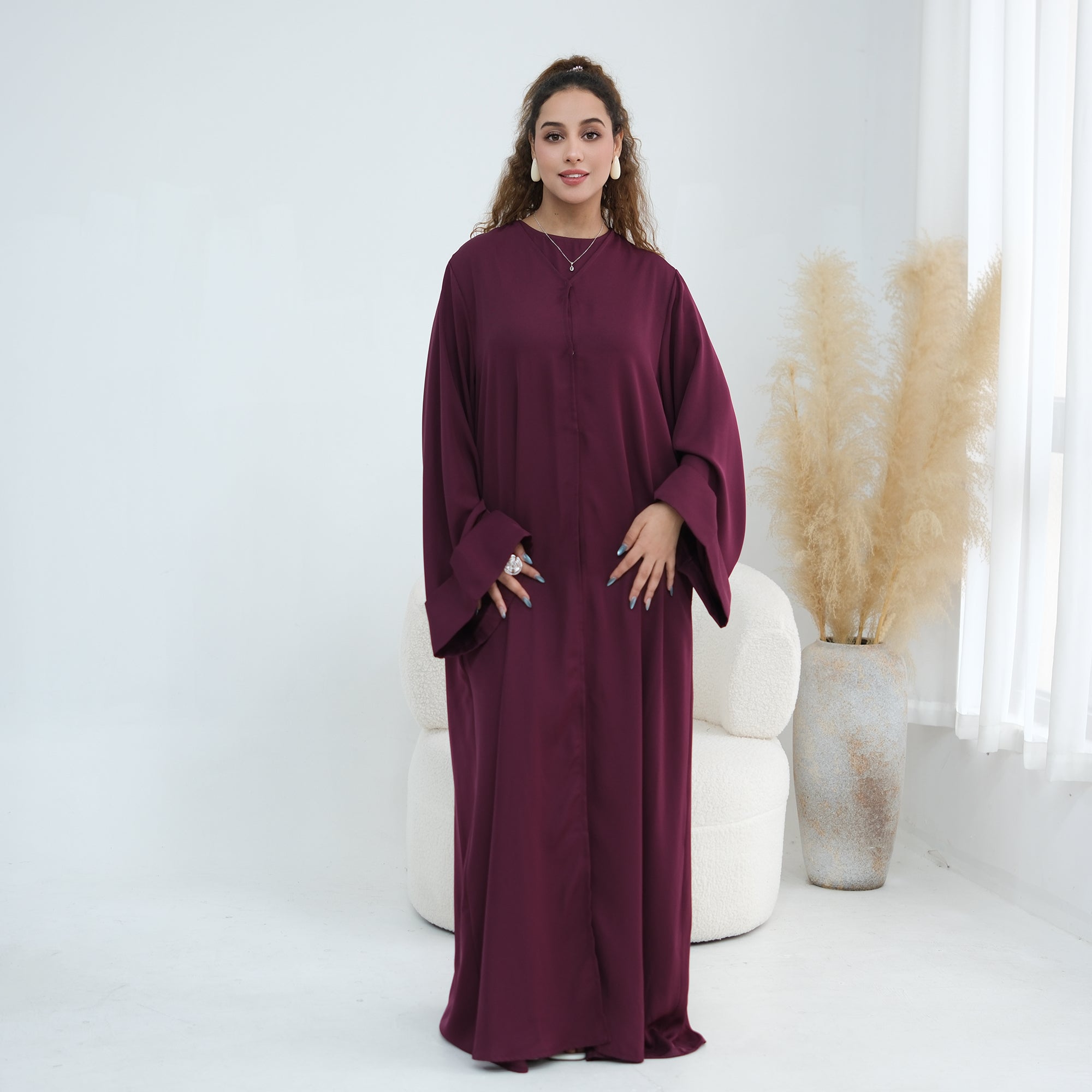 Long sleeved solid color plus size cardigan 1281+sleeveless inner layer 1266