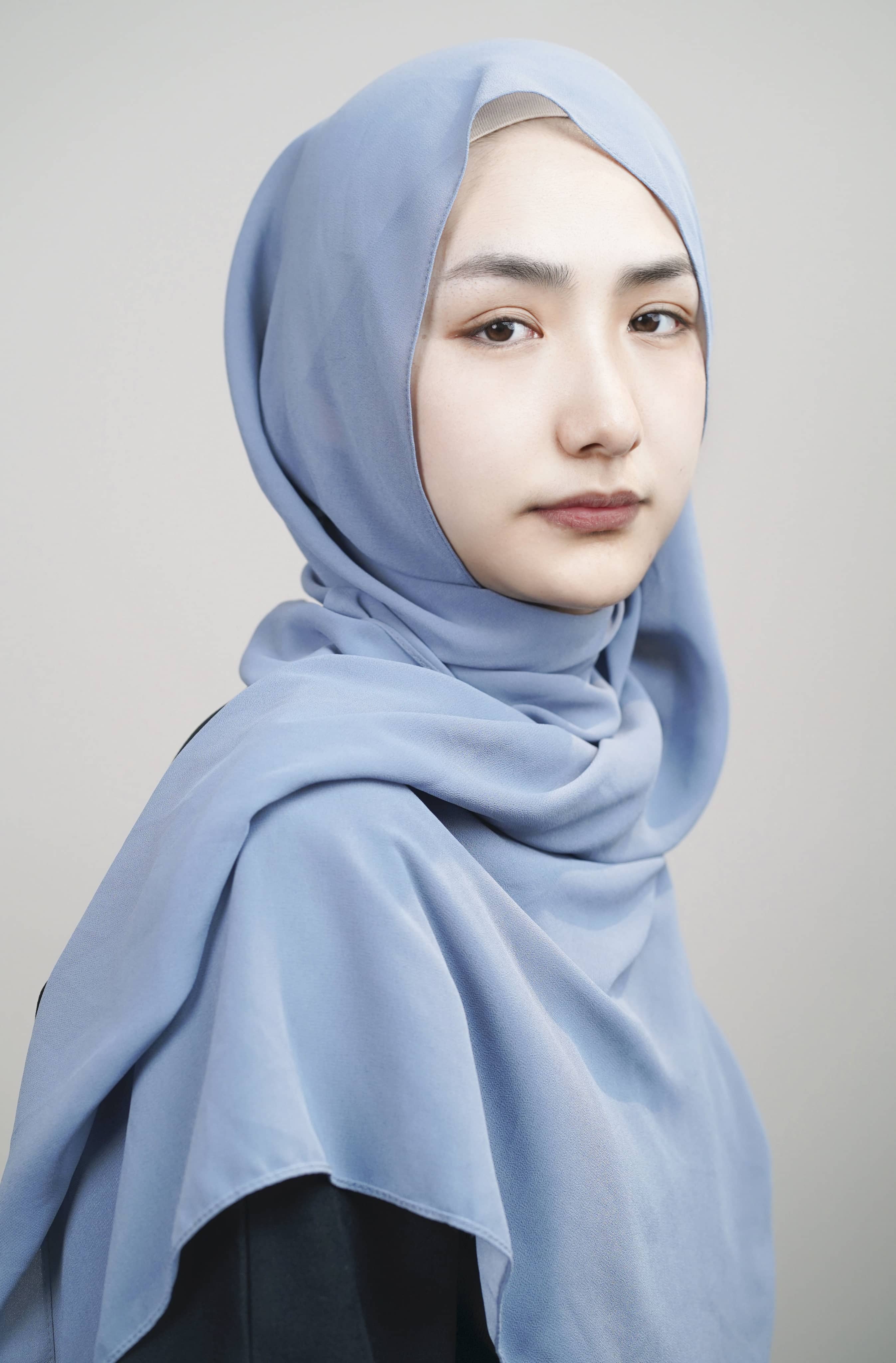 Blue Plain Chiffon Hijab -Blue | Zehra Modesty Blue Plain Chiffon Hijab -Blue | Zehra Modesty
