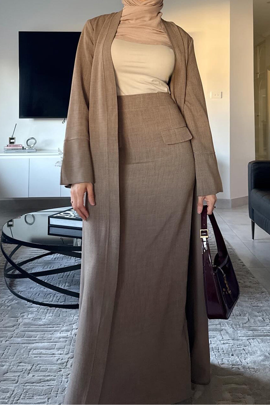 Coralie Twill-Blend Elegant Ensemble 1072 – Taupe
