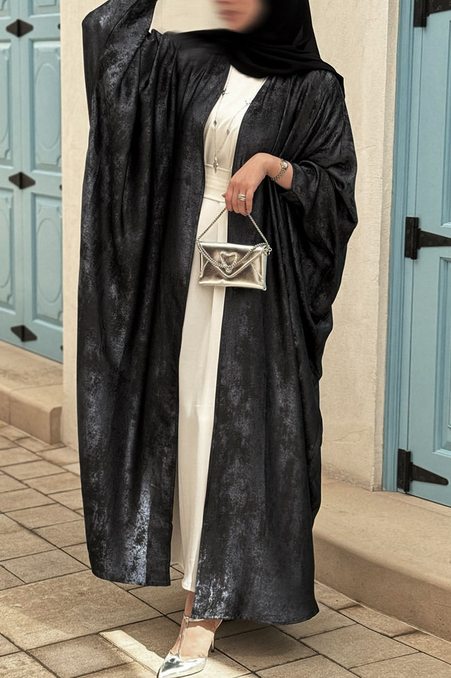 Lumira Elegant Open Abaya 796 –  Black