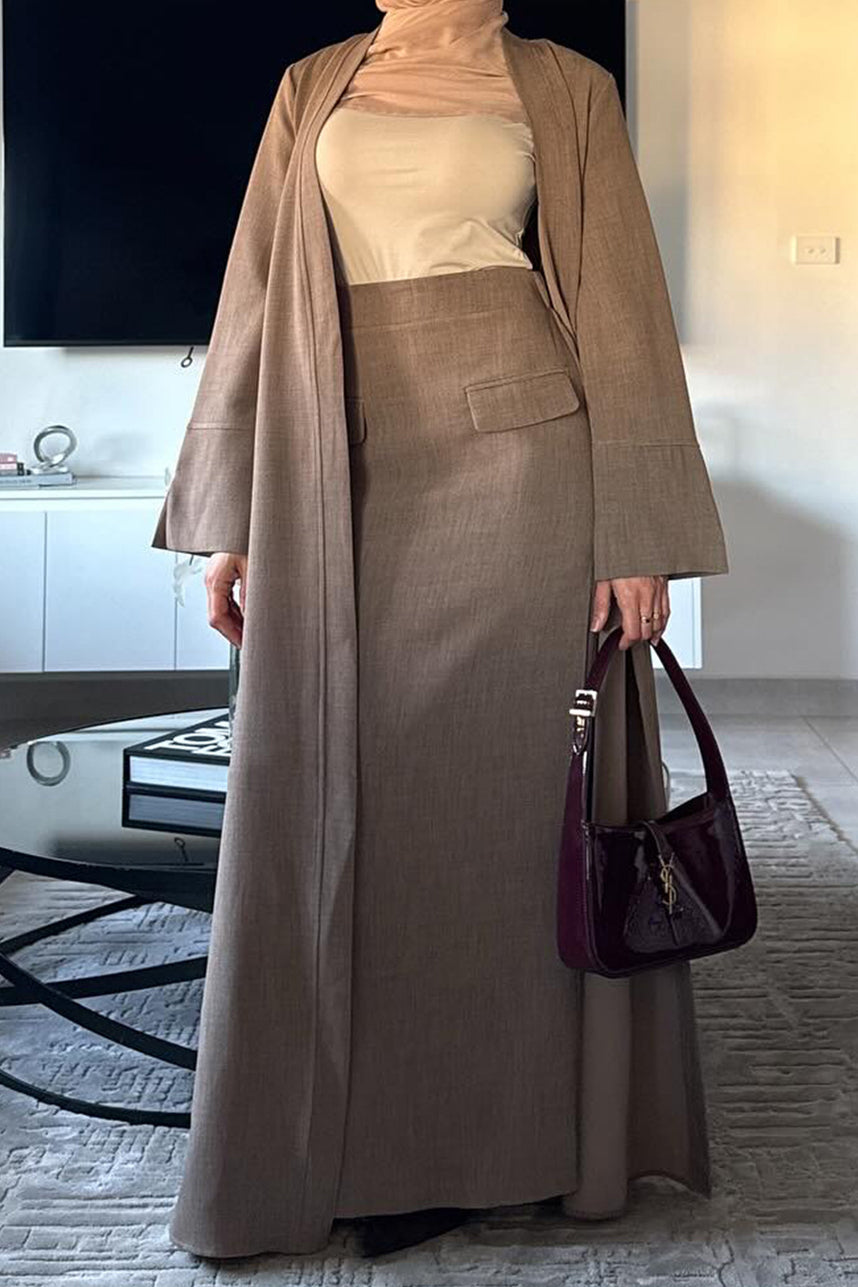 Coralie Twill-Blend Elegant Ensemble 1072 – Taupe