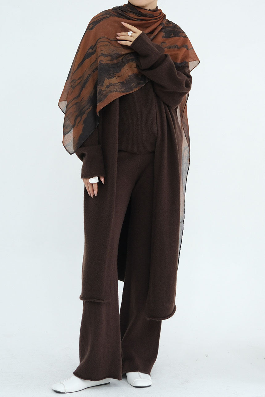 Calida Thick-Knit Modest Set 009 – Coffee