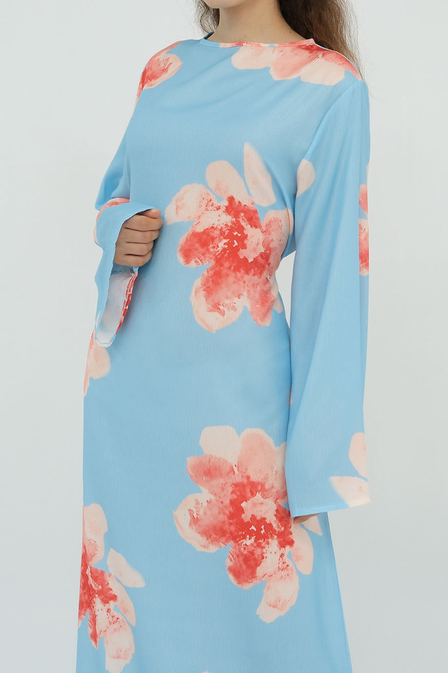 Floria Blossom Maxi Dress Abaya 1063 – Blue