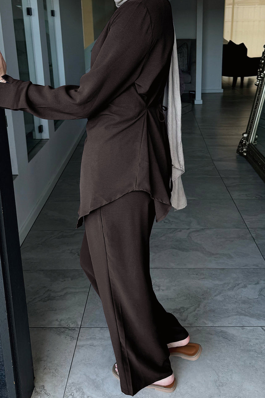 Novelle Relaxed Modest Lounge Ensemble 1089 – Coffee