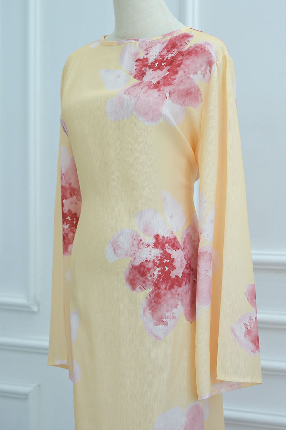 Floria Blossom Maxi Dress Abaya 1063 – Yellow