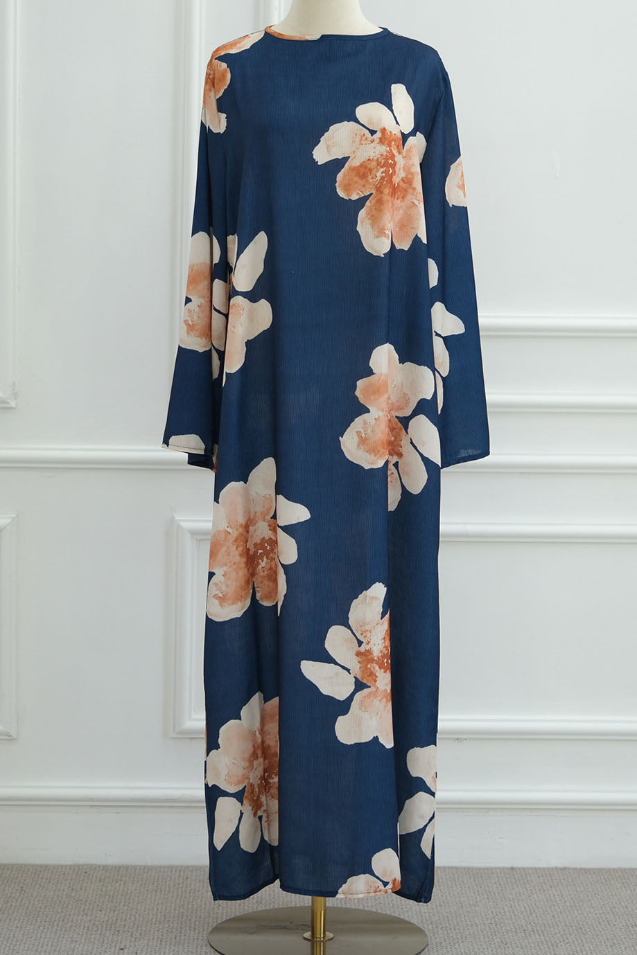 Floria Blossom Maxi Dress Abaya 1063 – Navy