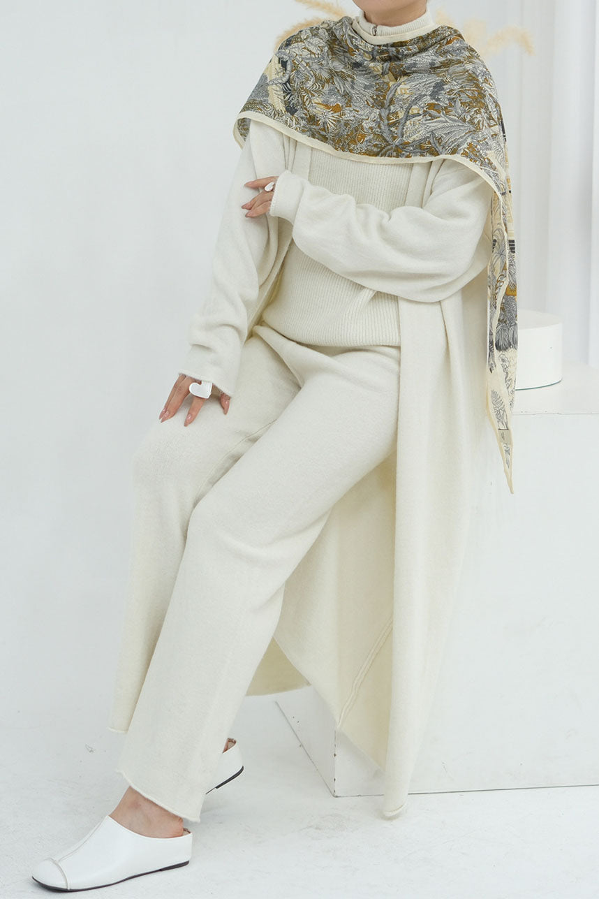 Calida Thick-Knit Modest Set 009 – White