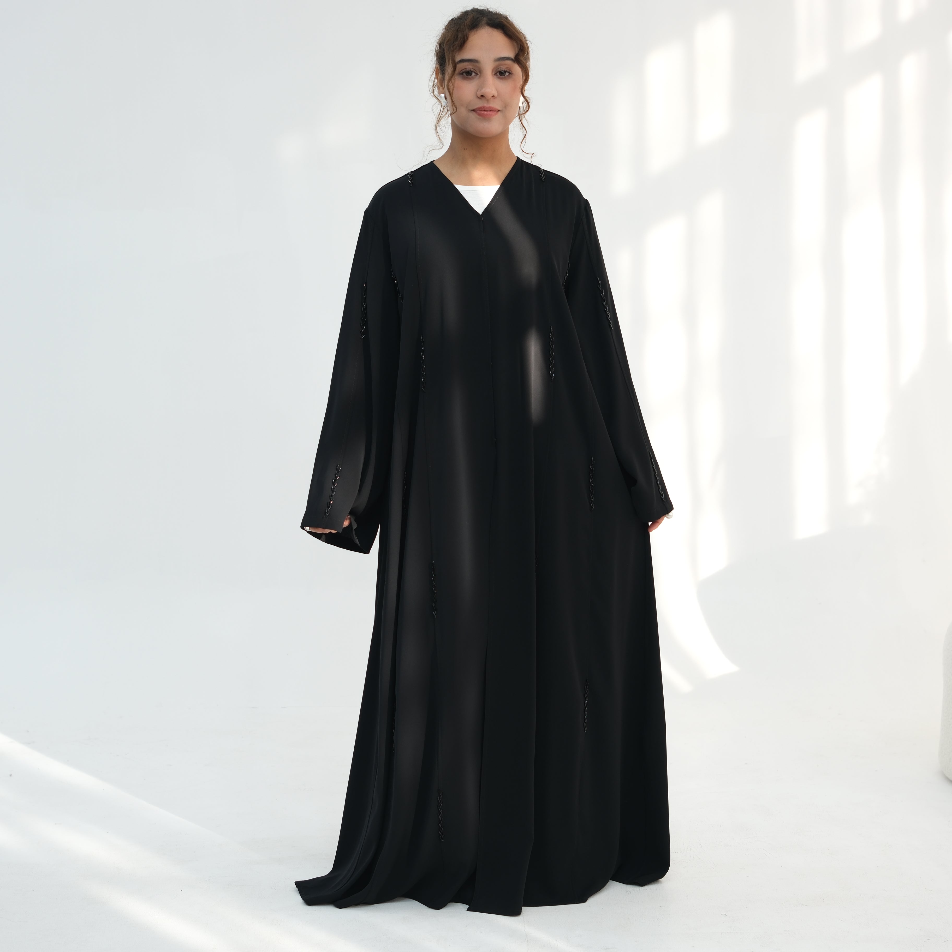 Loriya Large Size Long-Sleeve Handmade Beaded Cardigan LR1106 - Meliza