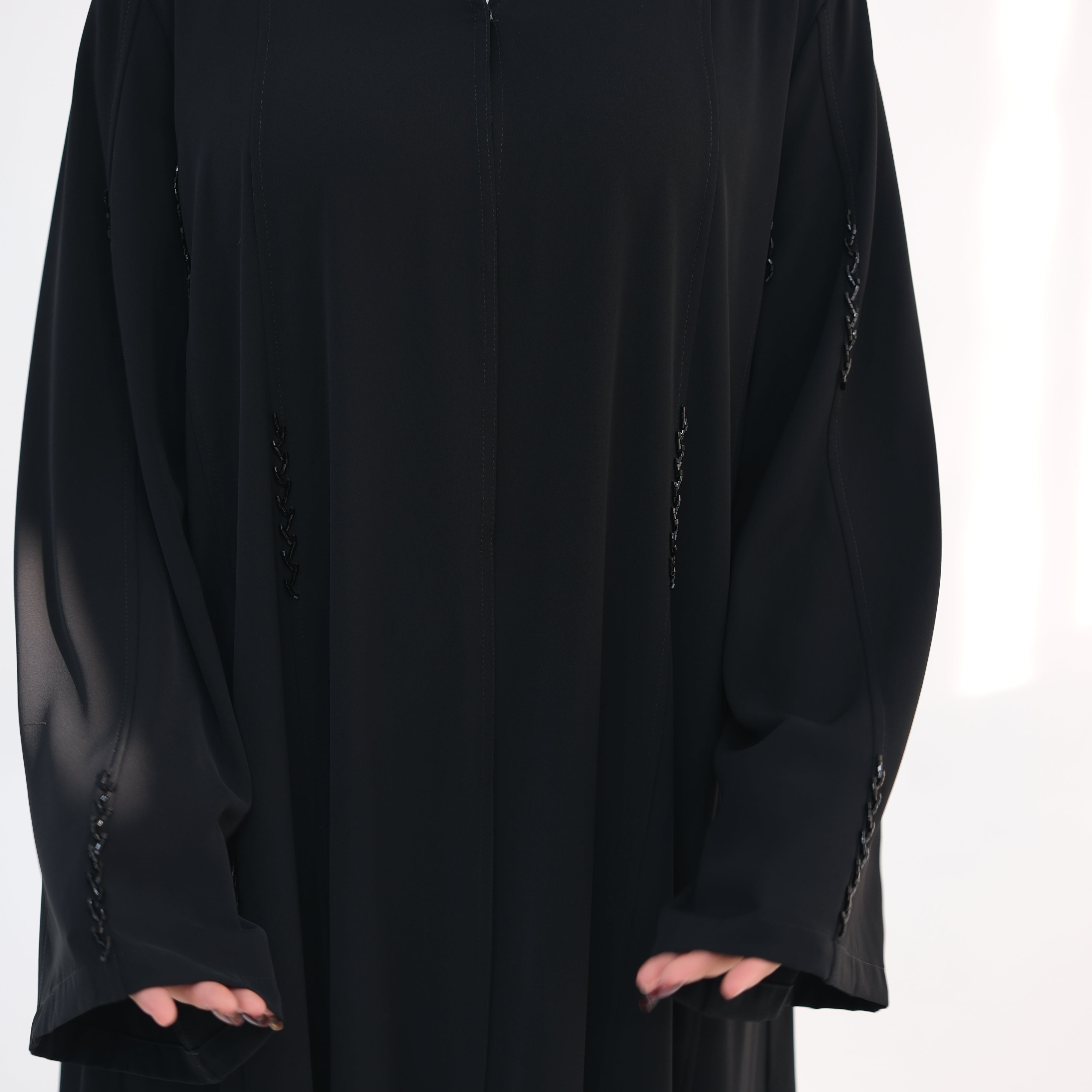 Loriya Large Size Long-Sleeve Handmade Beaded Cardigan LR1106 - Meliza