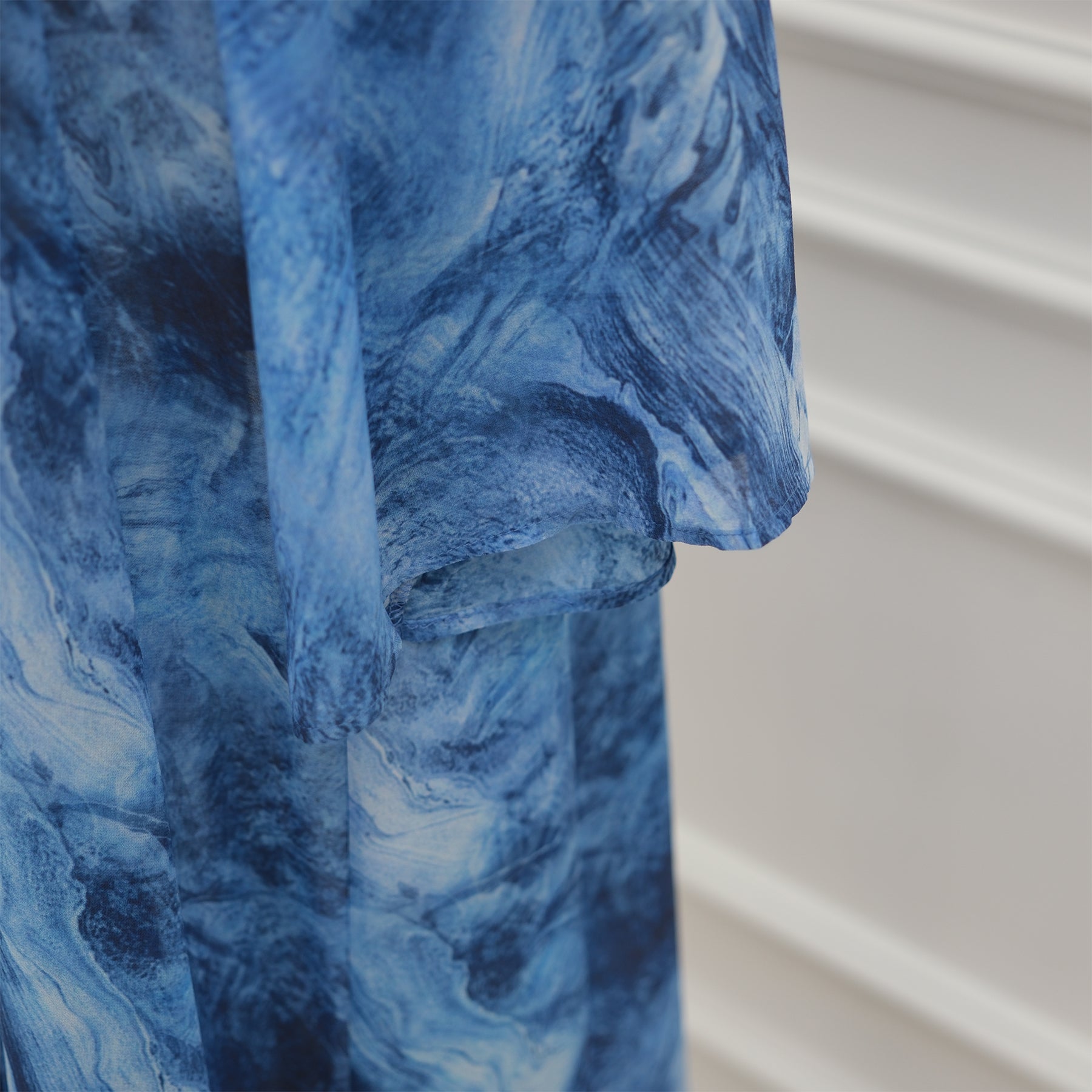 Loriya floral print cardigan + scarf, two pieces, LR1030
