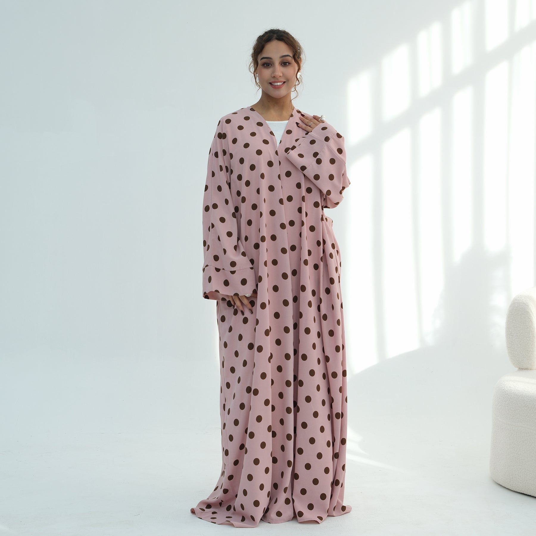 Loriya gorgeous wave cardigan + scarf two-piece set LR1119