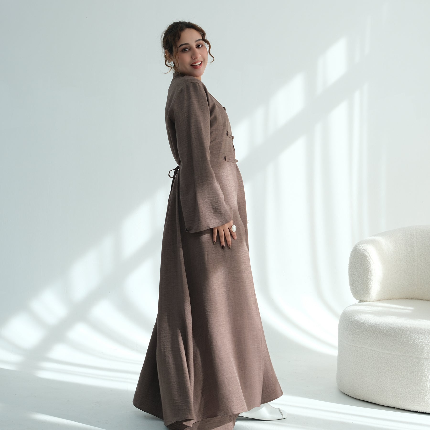 Loriya elegant inner wear + cardigan two-piece set LR1124