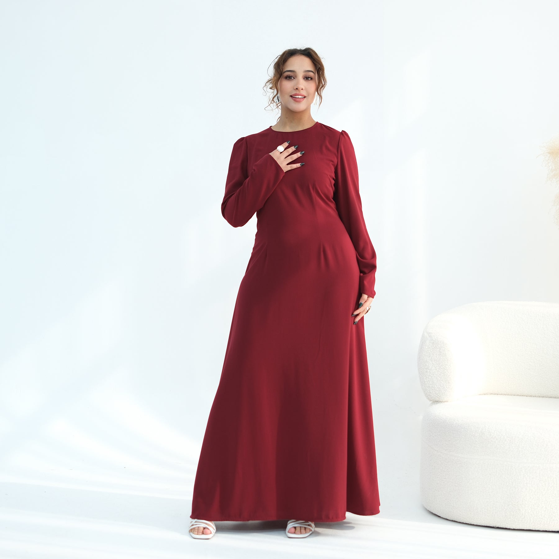 Real shot straight out, large-cutting large-size diamond-studded dress two-piece set 1138