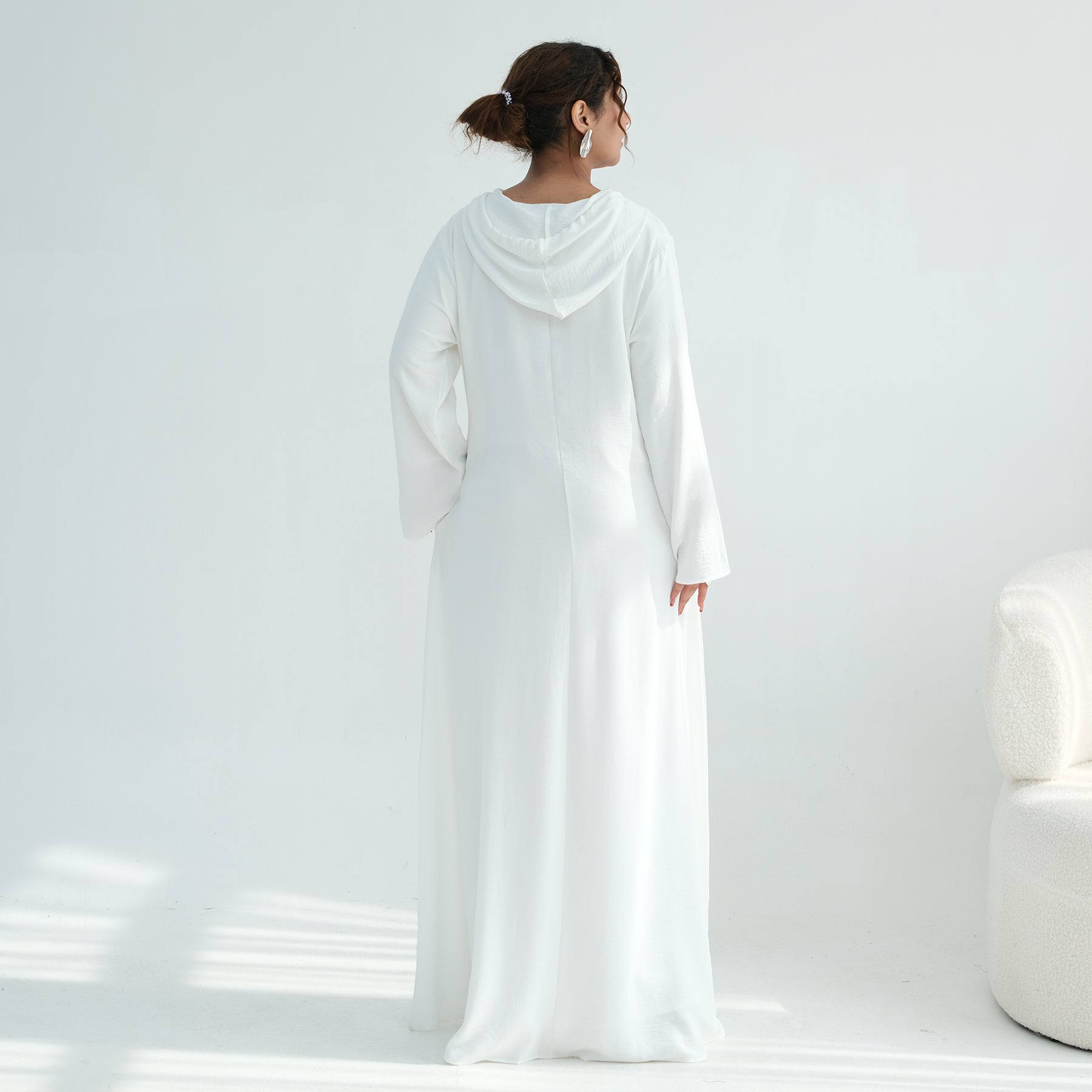 Loriya casual loose large-size hooded dress LR1159